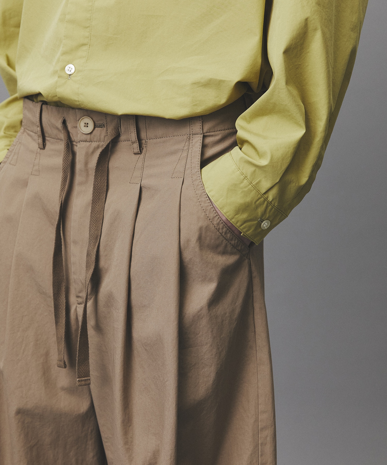 リッチコットンウォッシュドパンツ