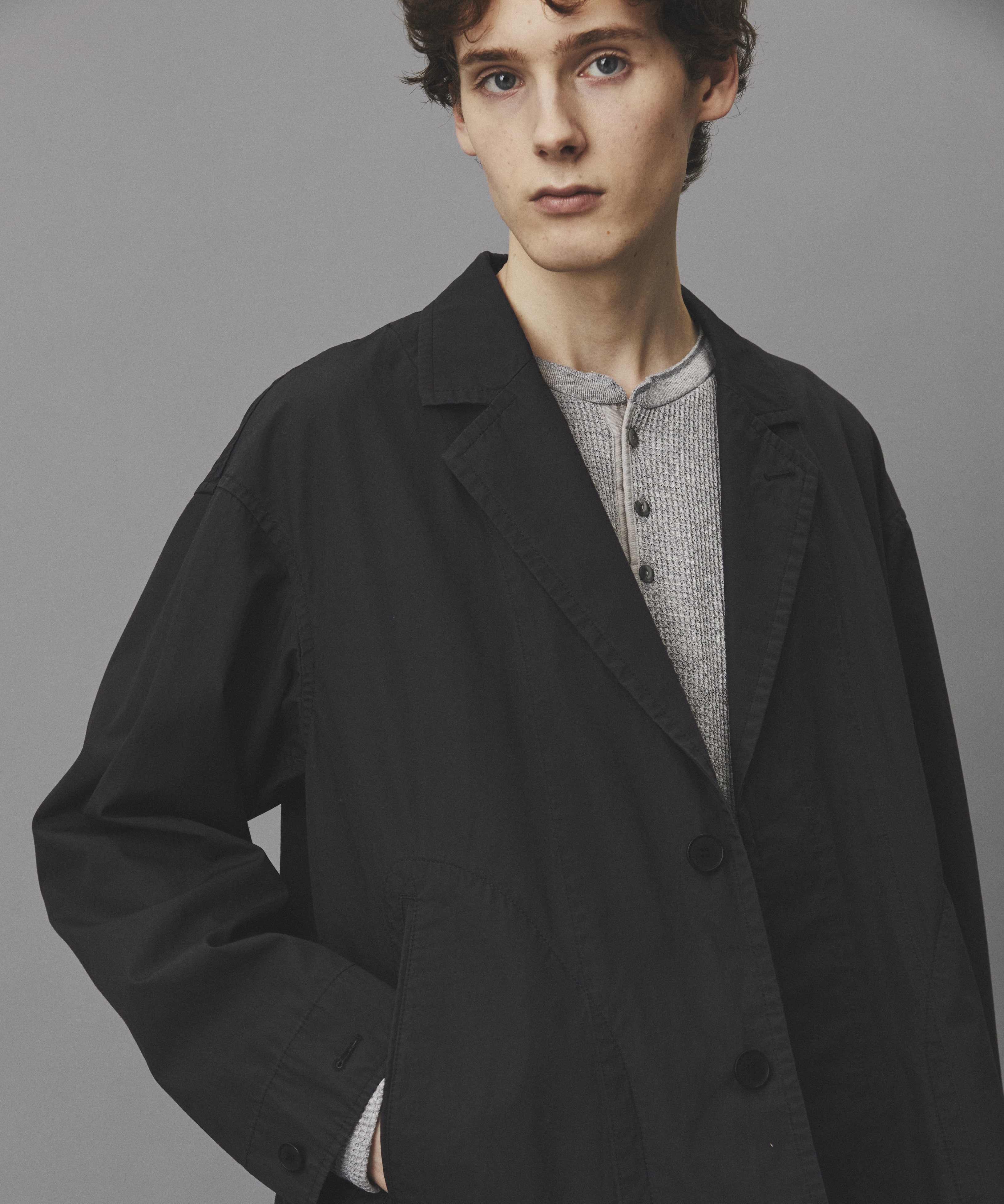 リッチコットンウォッシュドジャケット