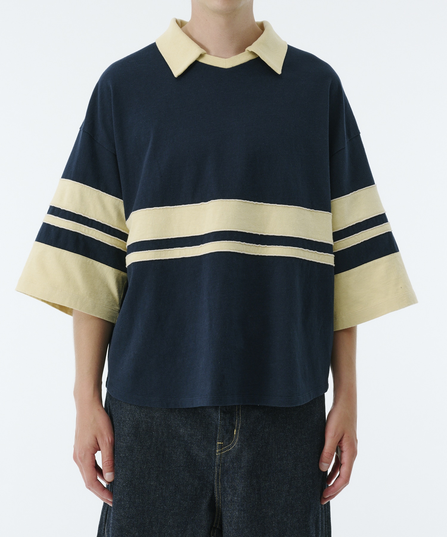 リラックスボーダーポロTEE