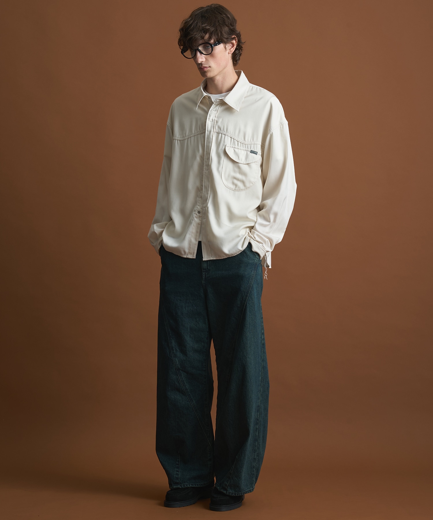 SHIOTA BASIC ウエスタンキュプラシャツ