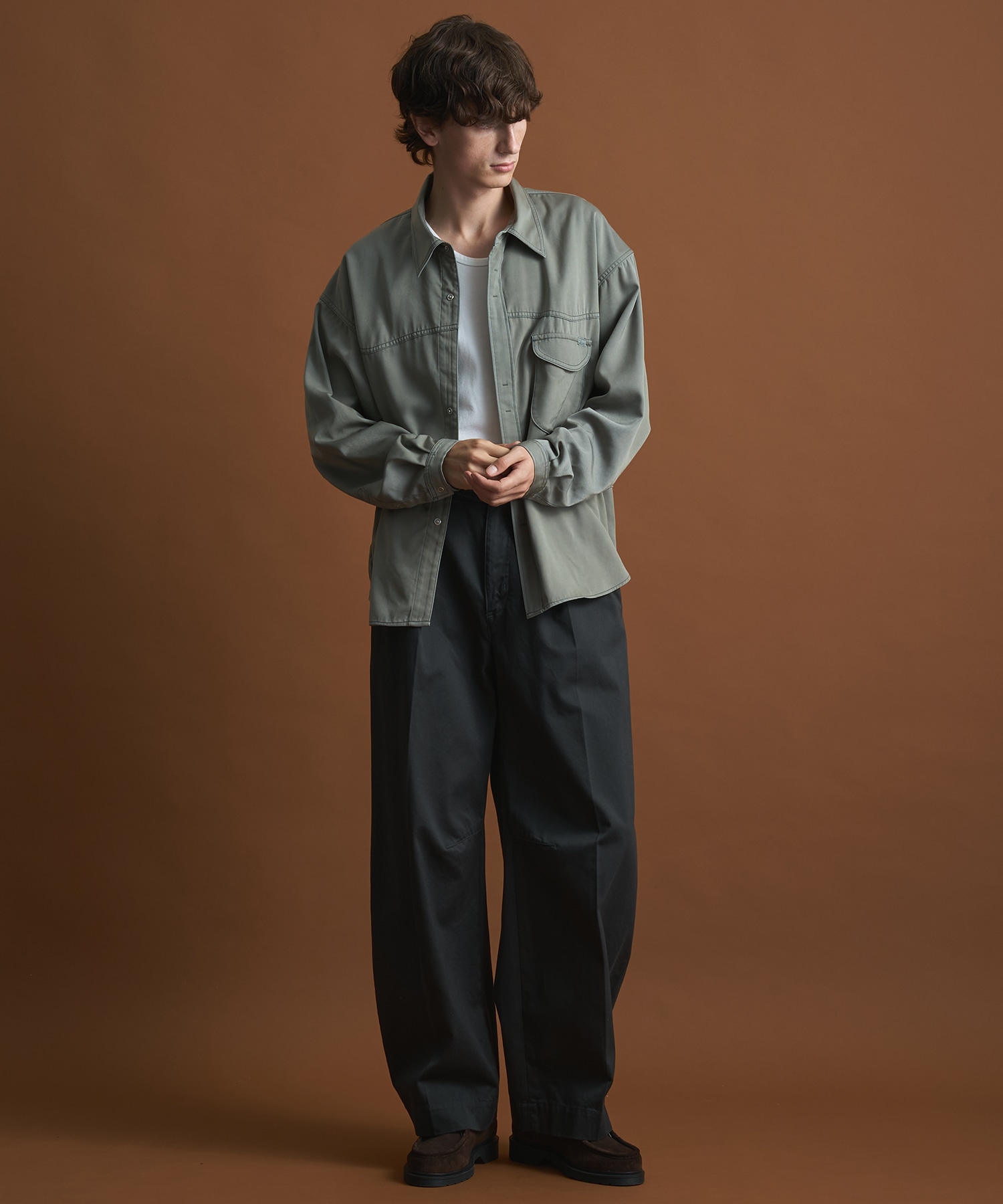 SHIOTA BASIC ウエスタンキュプラシャツ