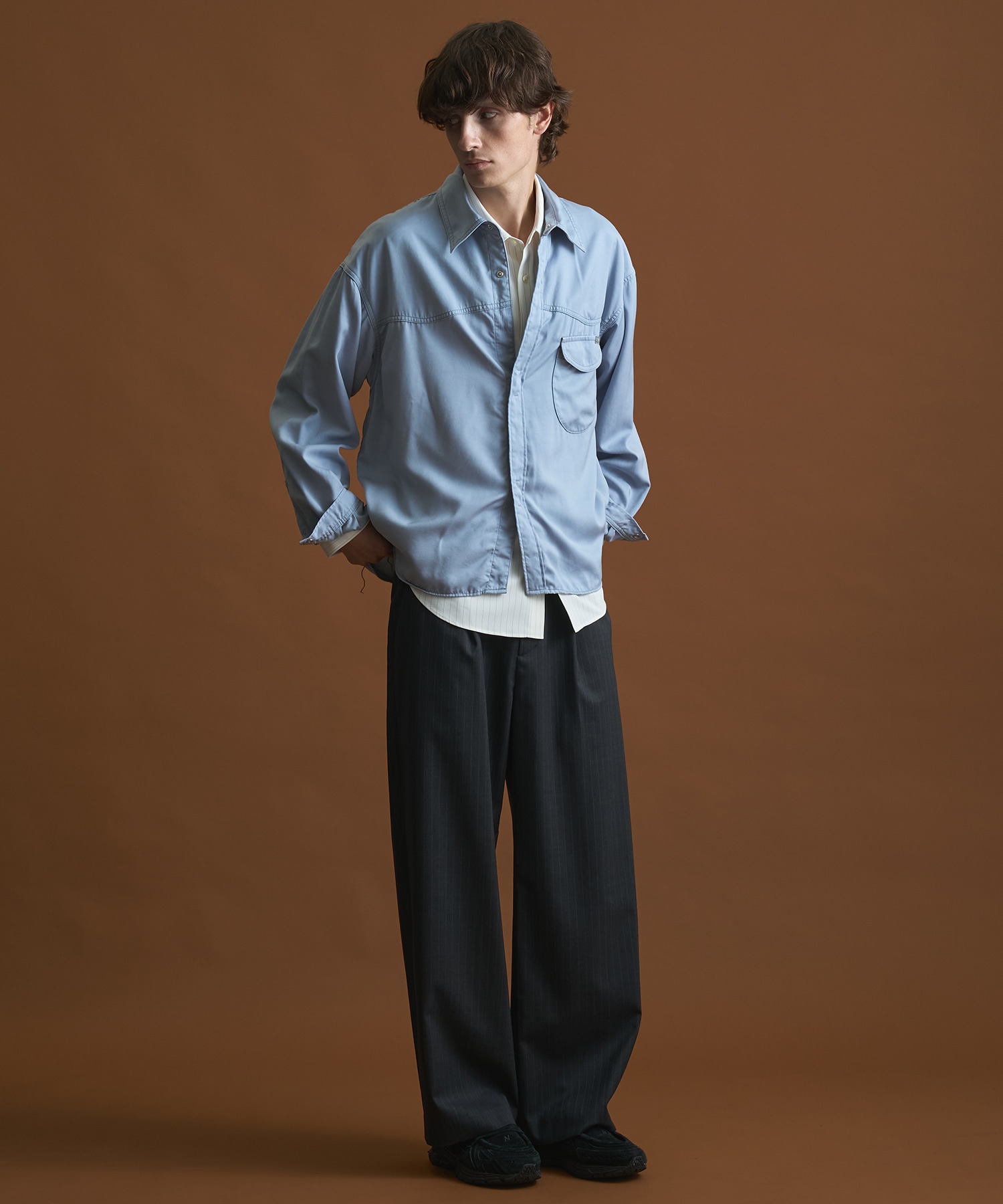 SHIOTA BASIC ウエスタンキュプラシャツ