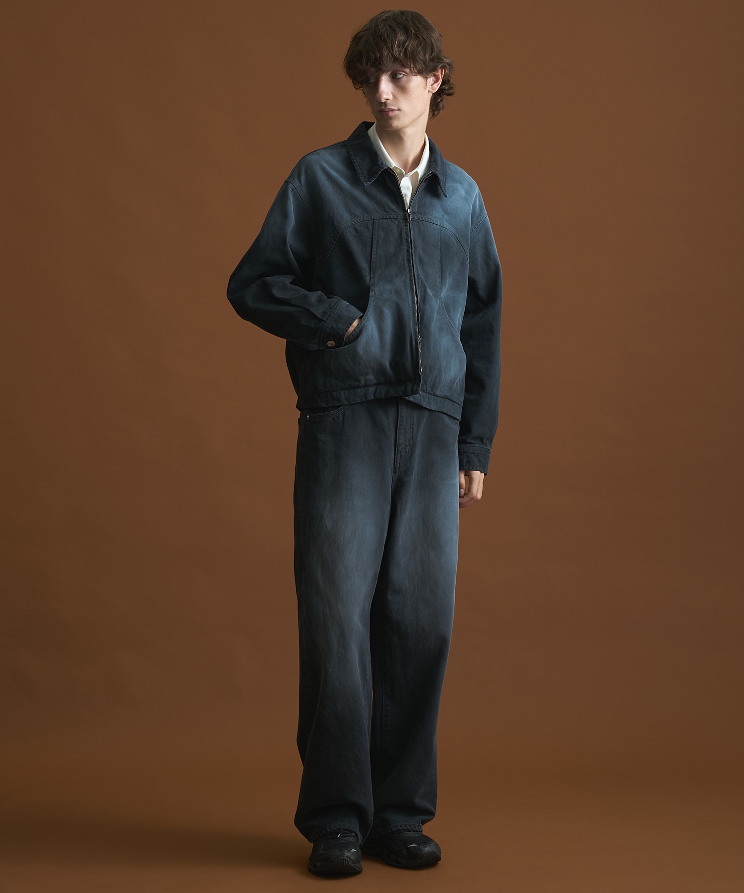 PUBLIC DENIM BLEACH BLOUSON