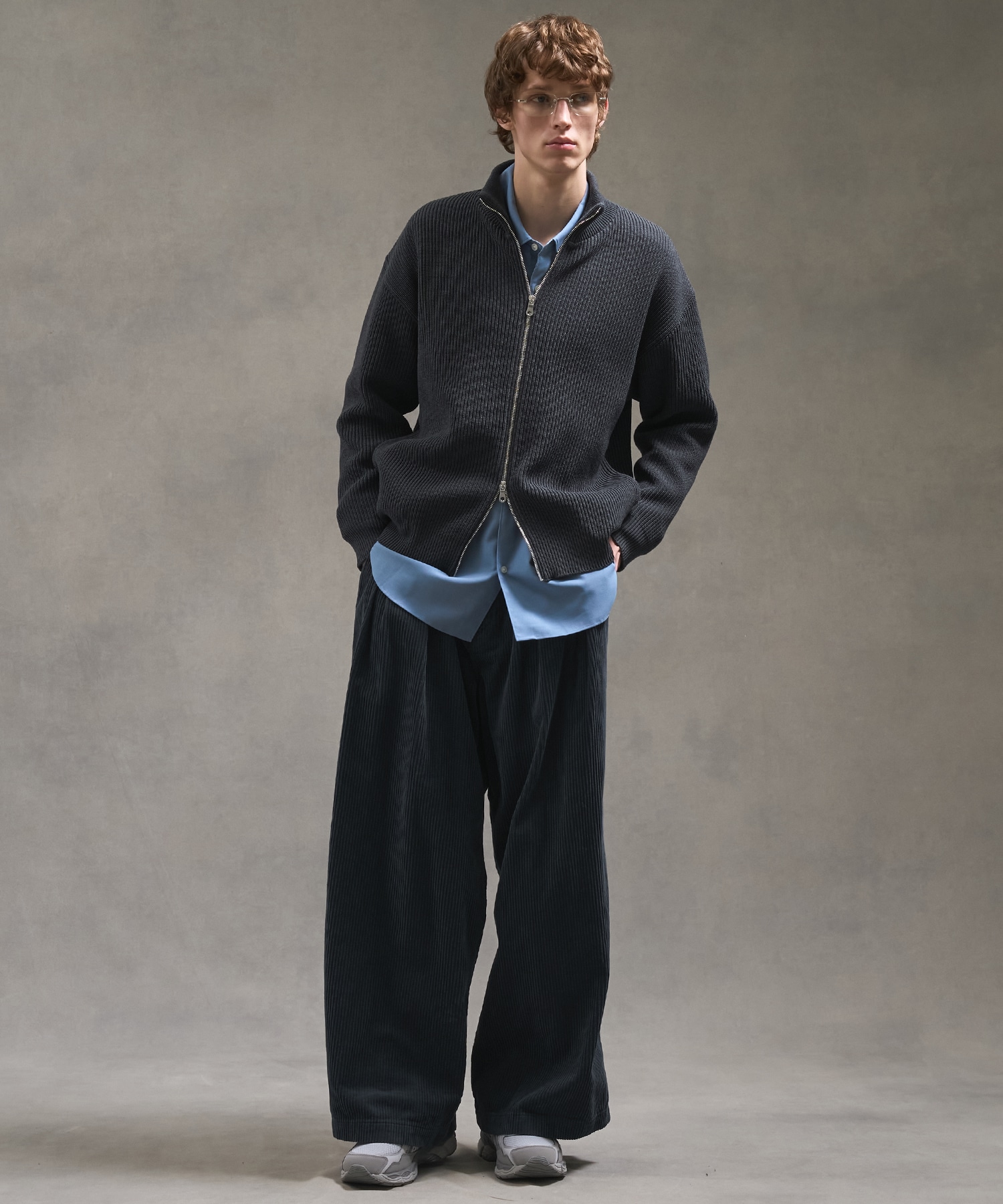 バウンドウールライトドライバーズニット