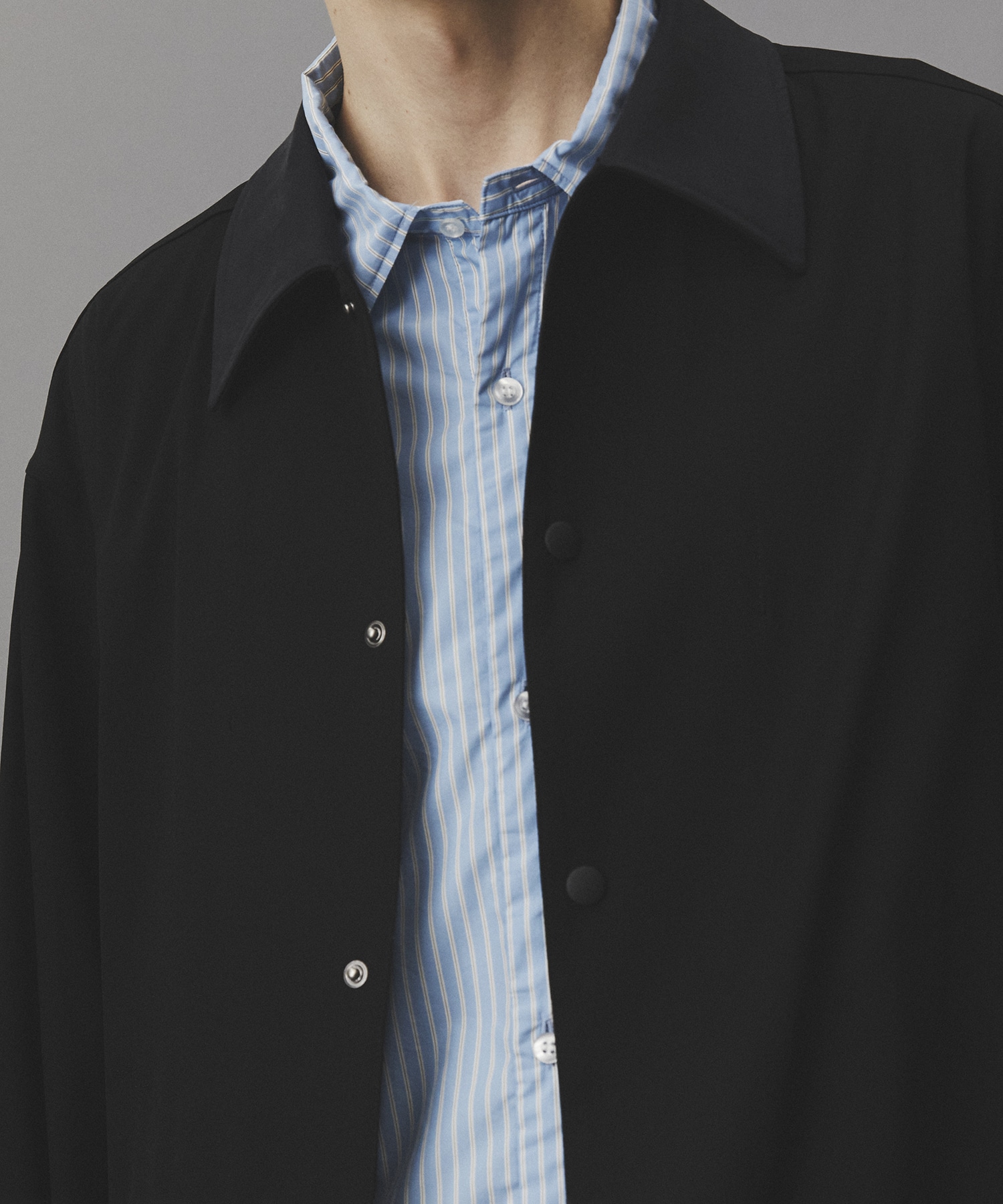 ブラッシュドカラーオーバーコーチブルゾン