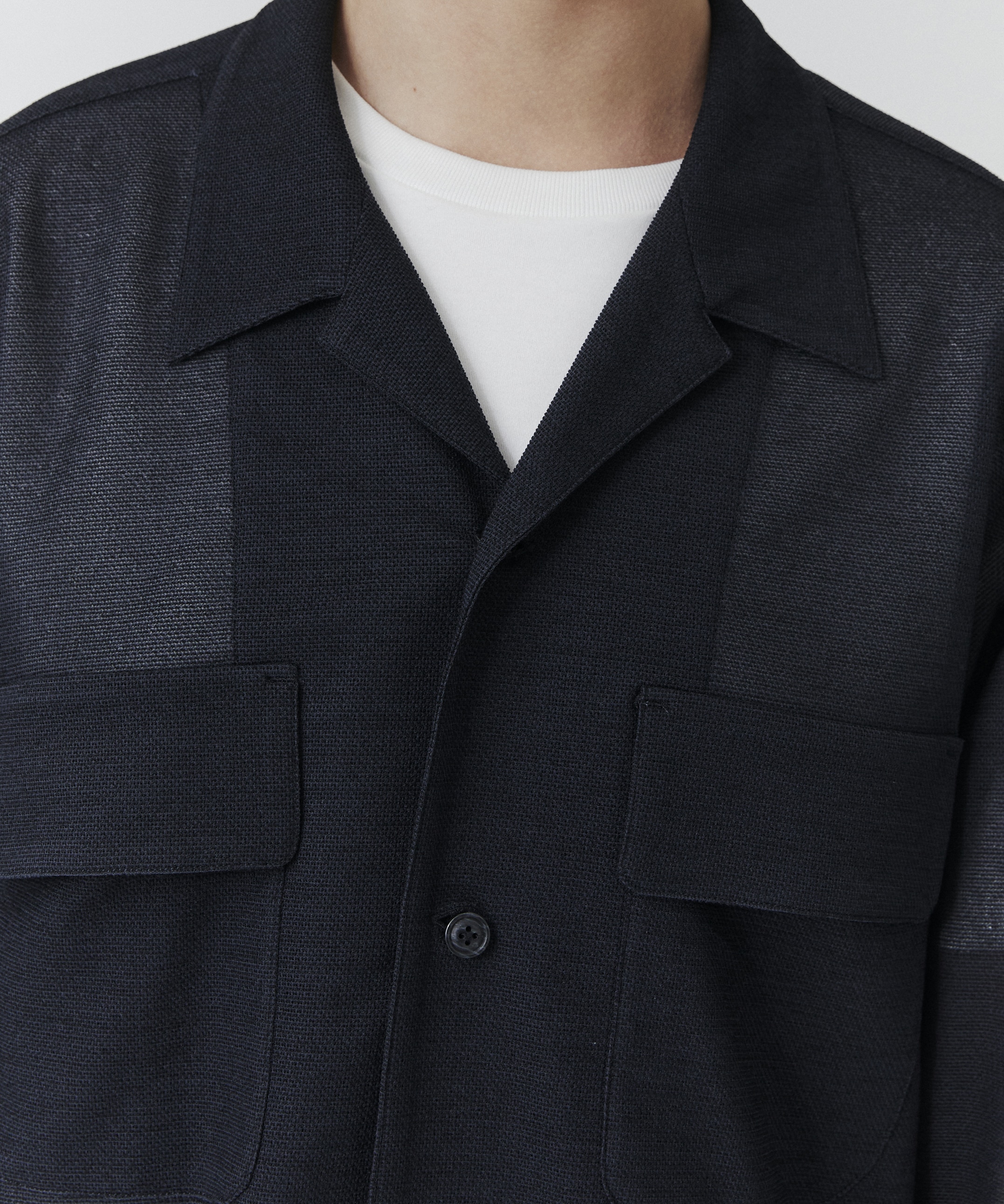 リネンライクリラックスCPOシャツ