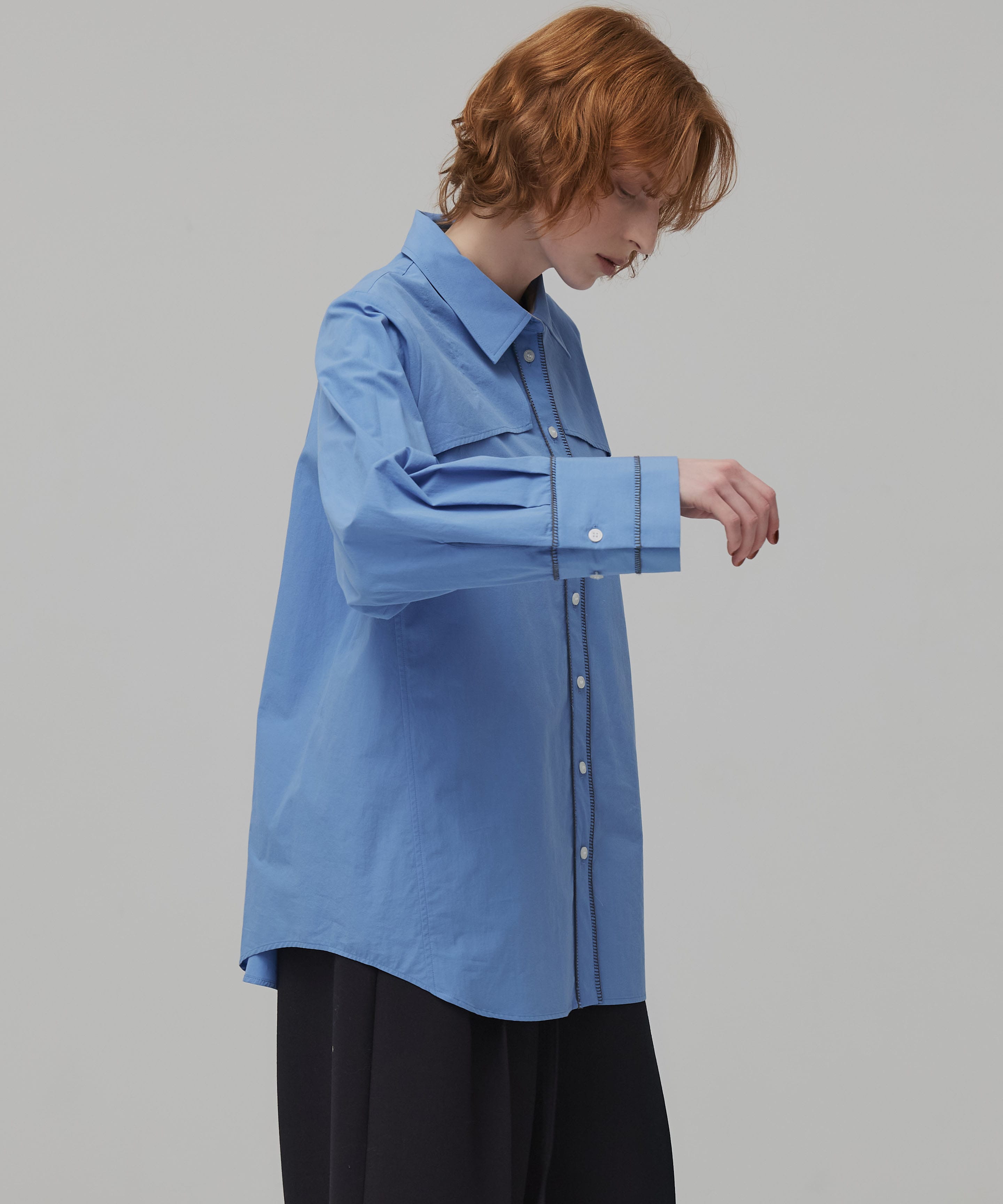 クラフトステッチオーバーシャツ