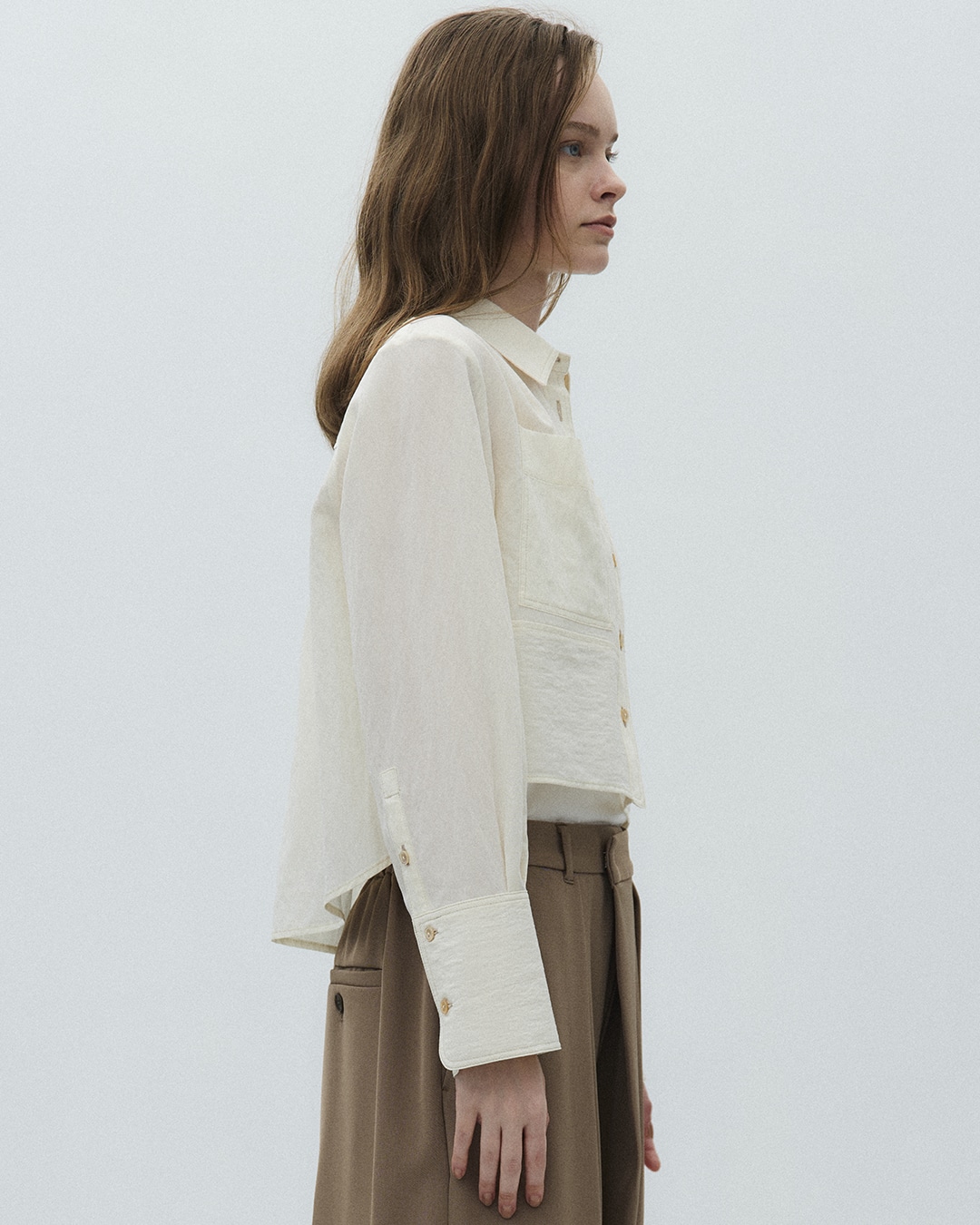 ダブルポケットレーヨンショートシャツ