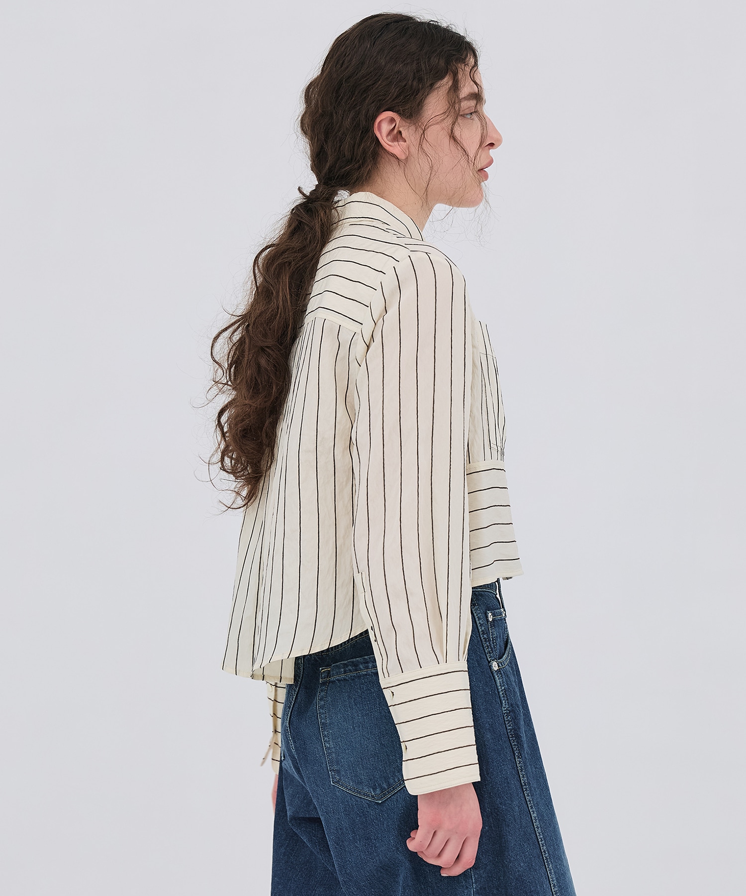 ダブルポケットレーヨンショートシャツ