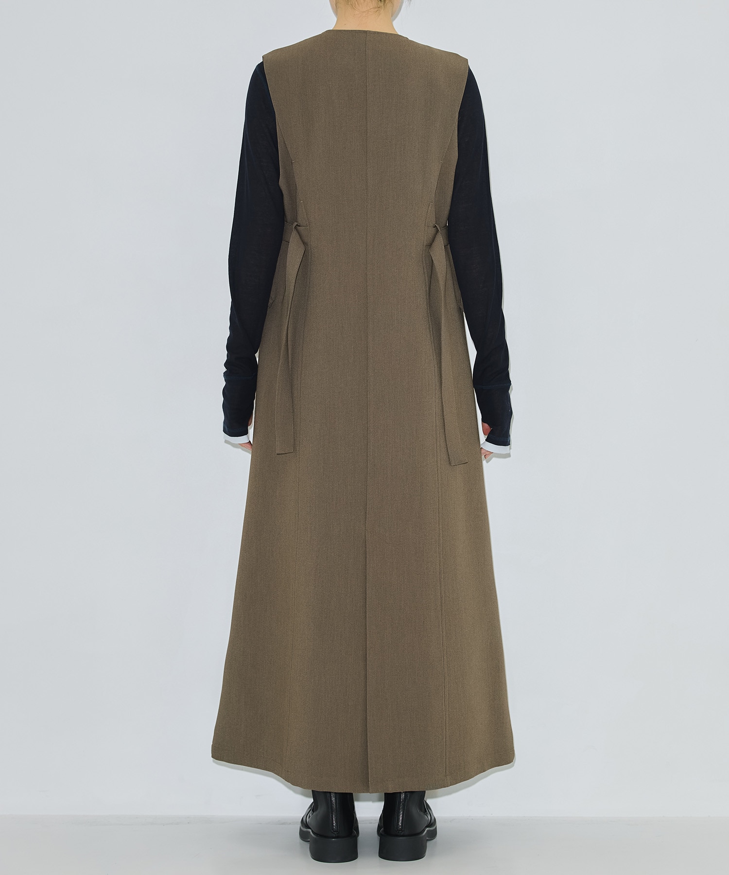 〈残りわずか〉ベルテッドジレワンピ