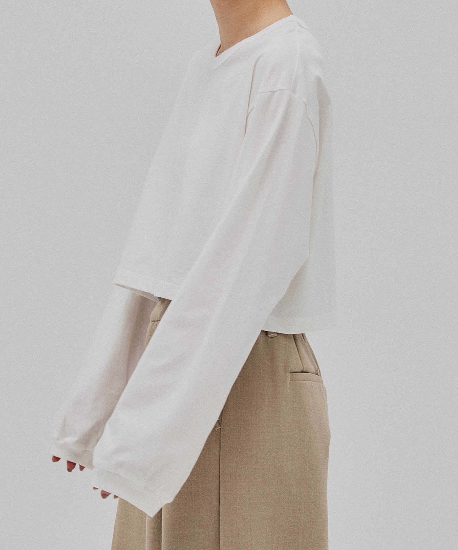 ボリュームスリーブロンTEE