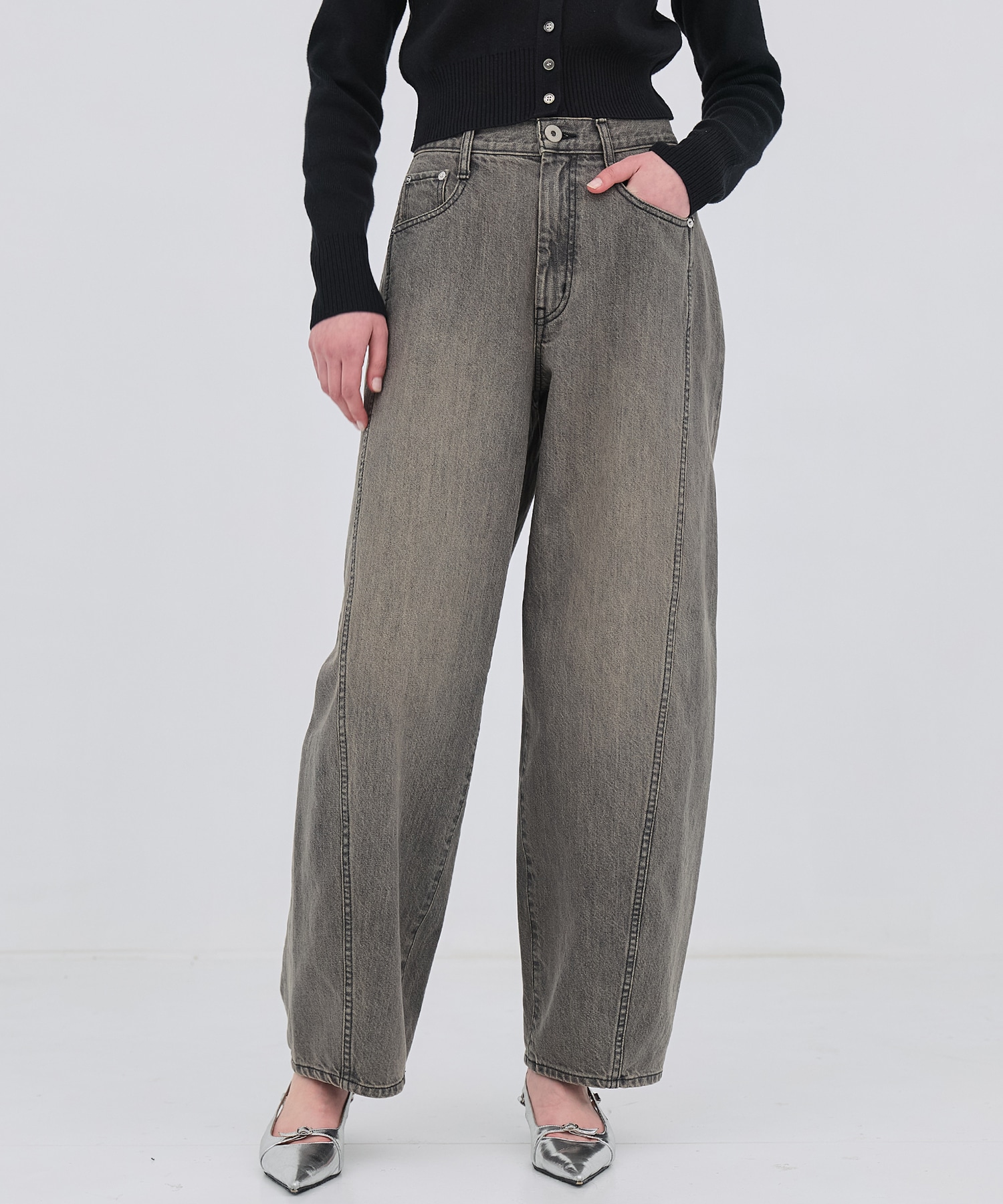 PUBLIC DENIM GRY CURVE