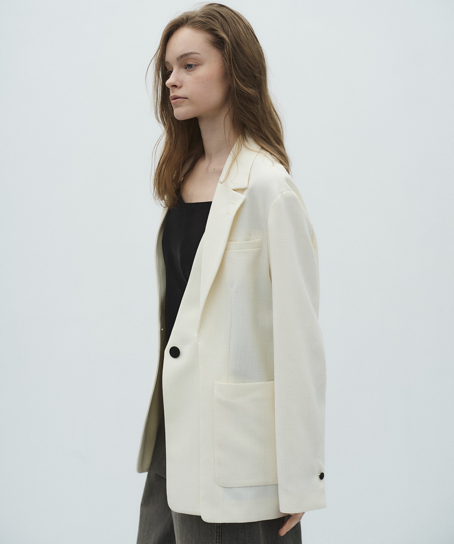 レイヤードボクシージャケット