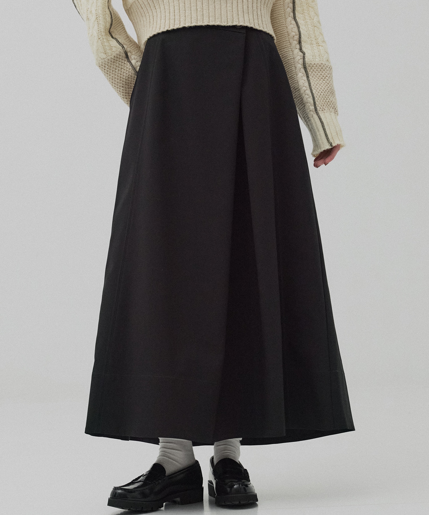 ラップフレアスカート