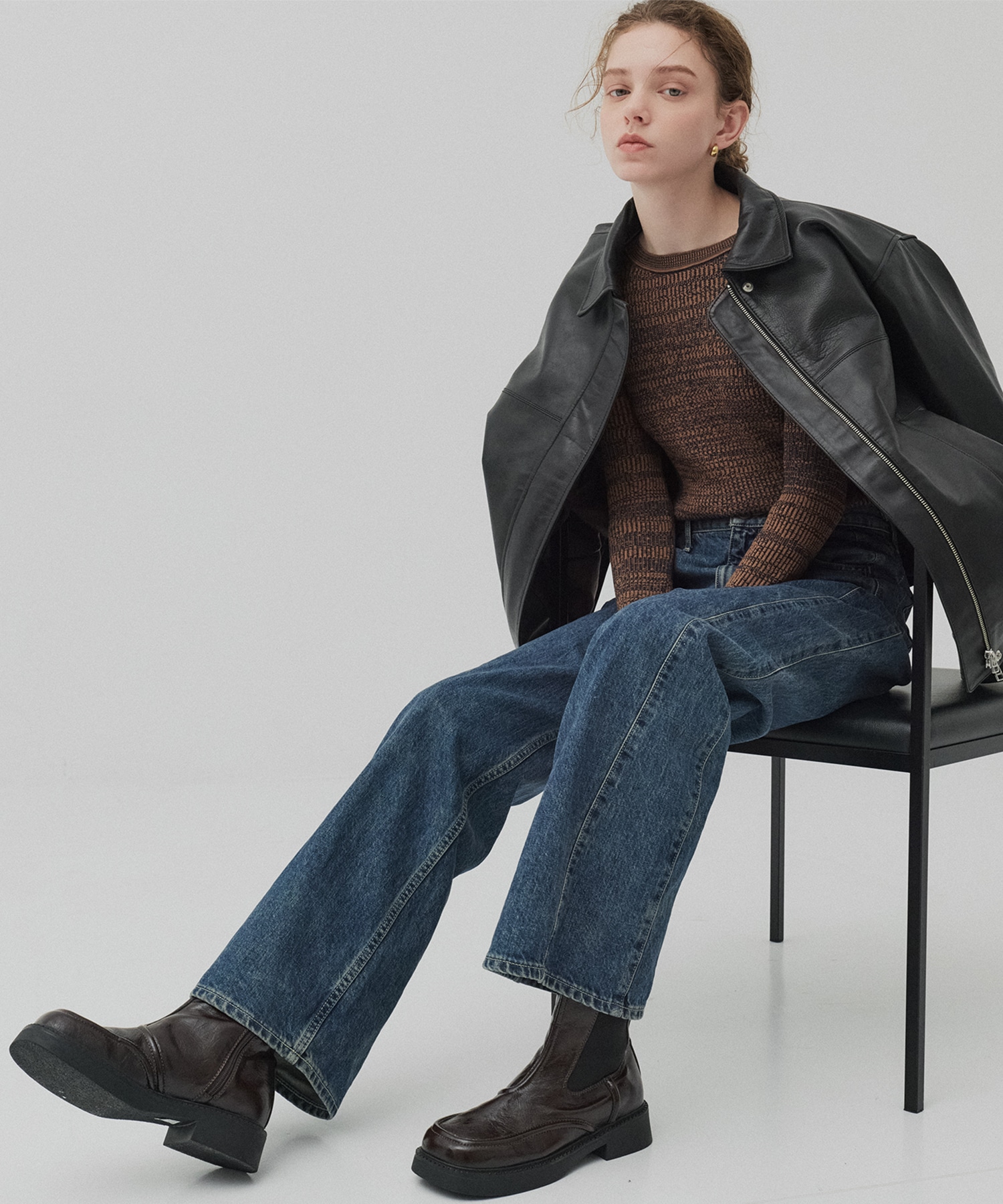 ステッチラインサイドゴアブーツ