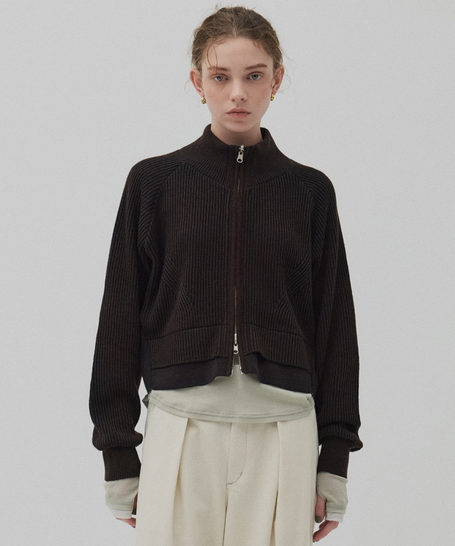 ダブルリブリバードライバーズニット