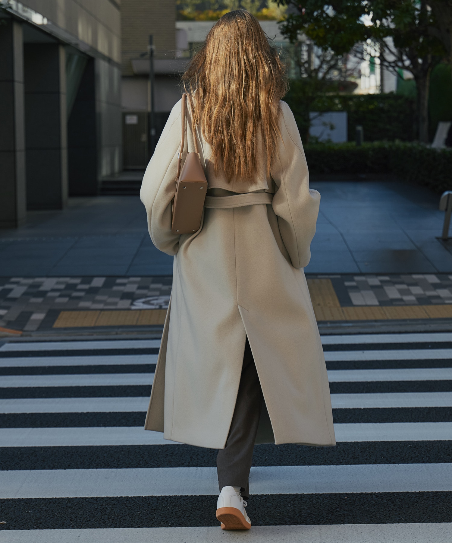 SUPER140アシメオーバーヨークコート