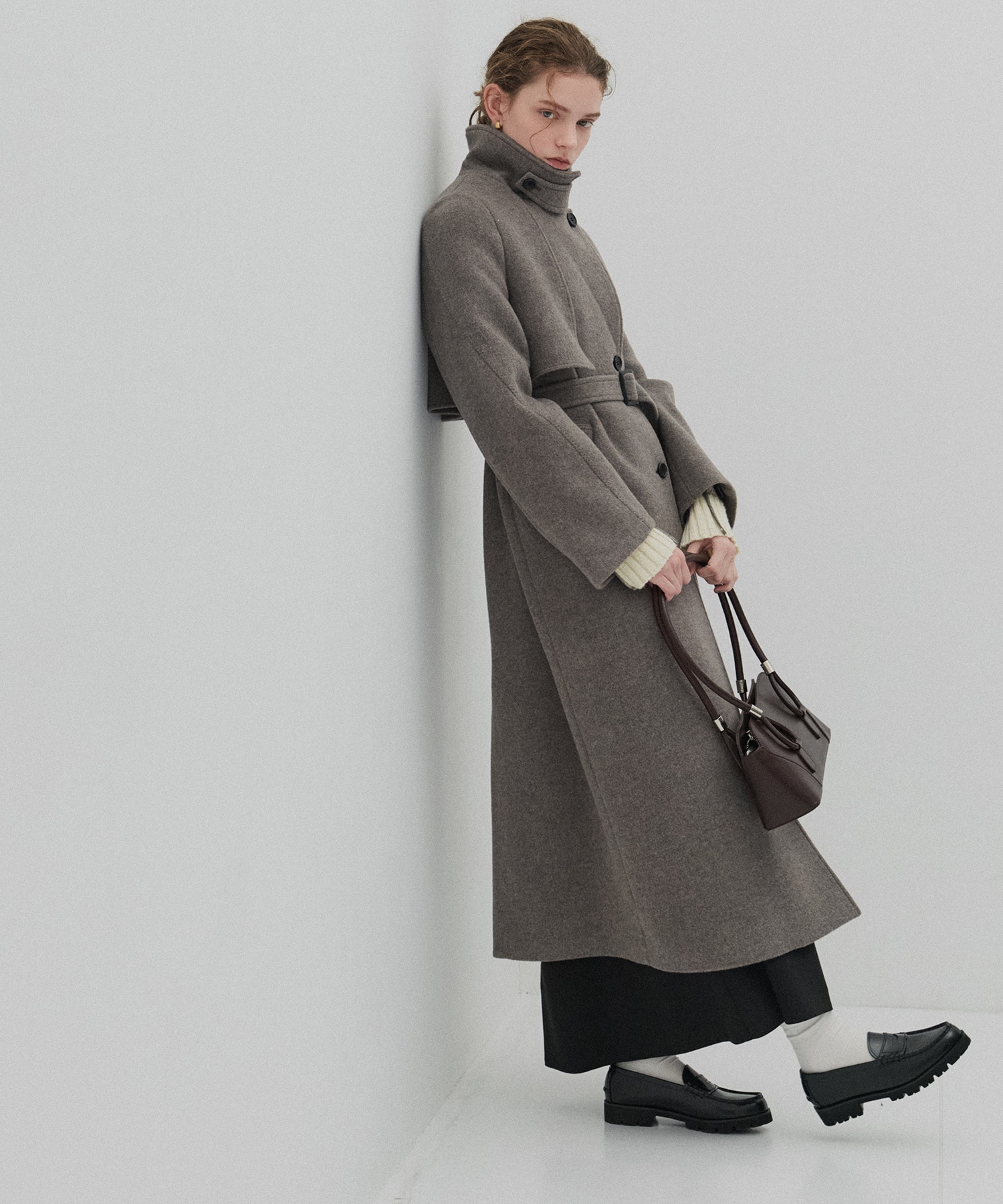 LAMBSアシメオーバーヨークコート