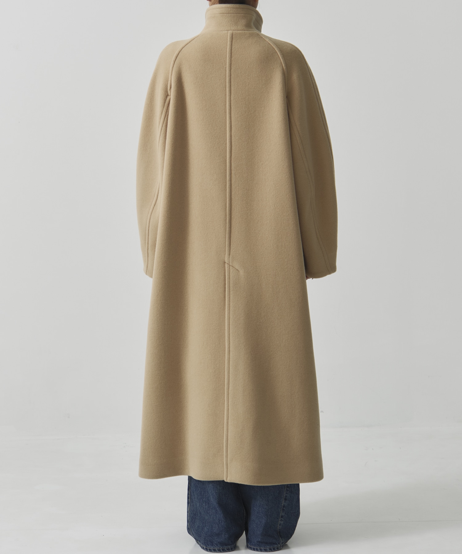 SUPER140スタンドカラーコート