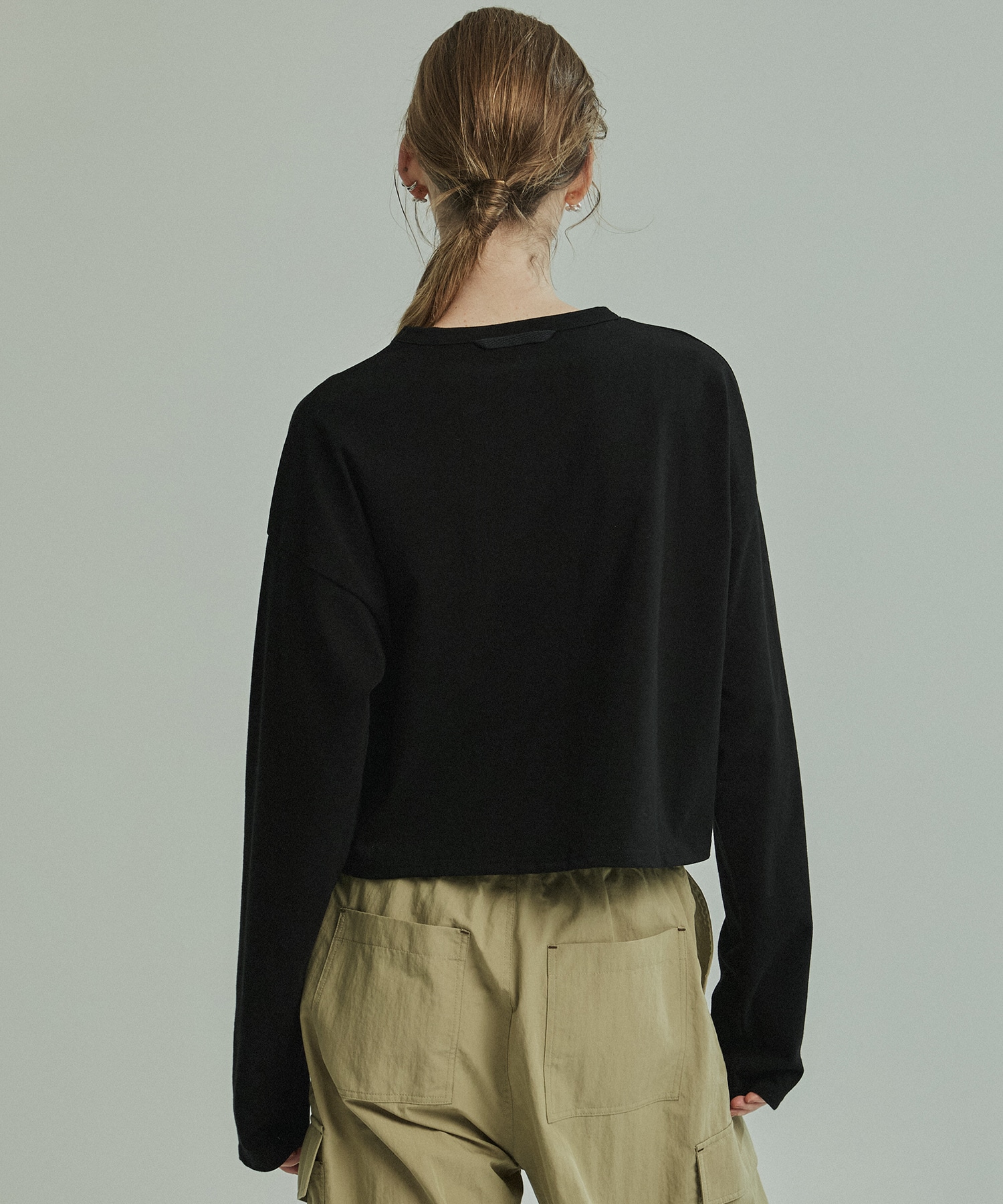 クロップドロンTEE