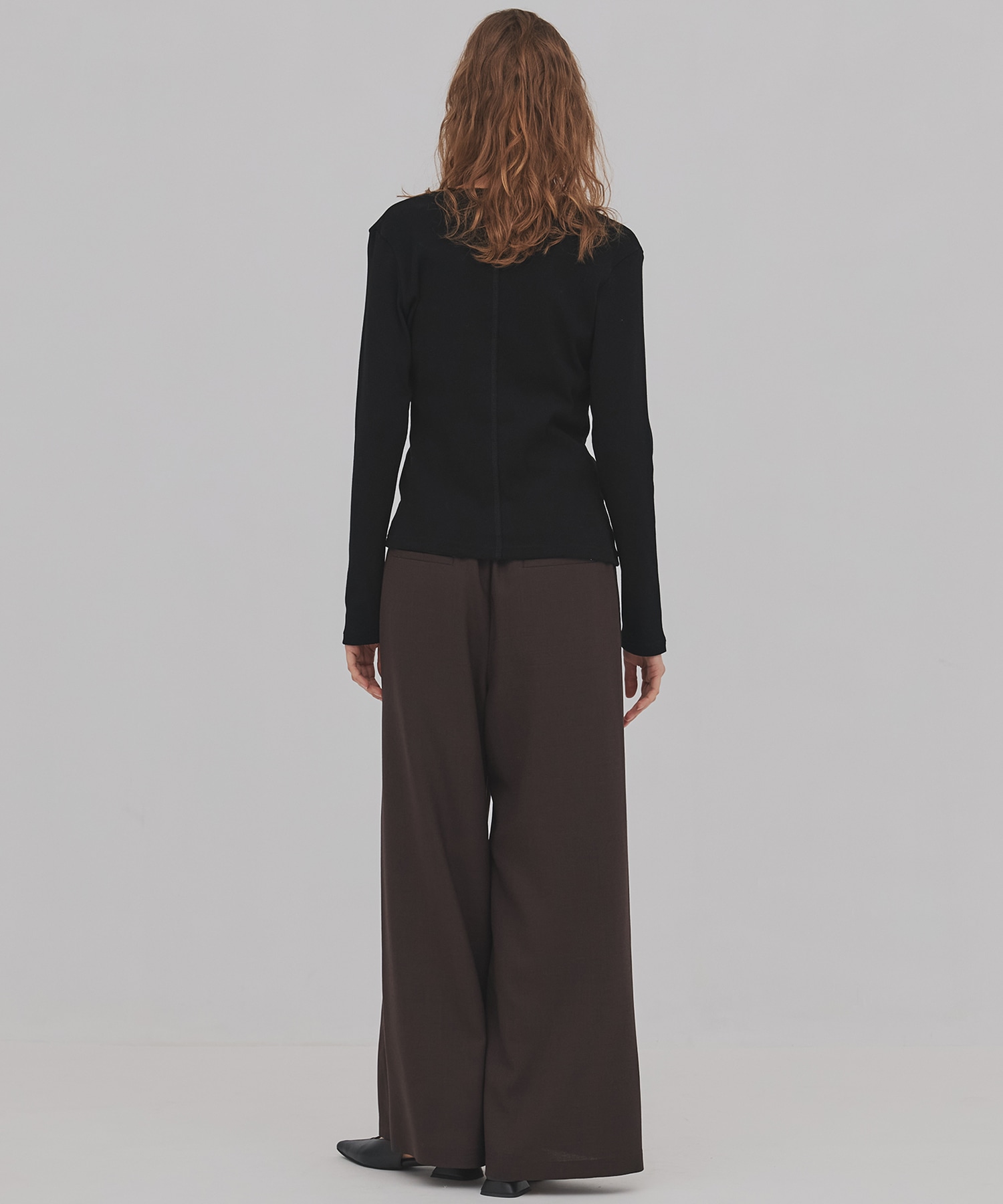 ウールジョーゼットパンツ