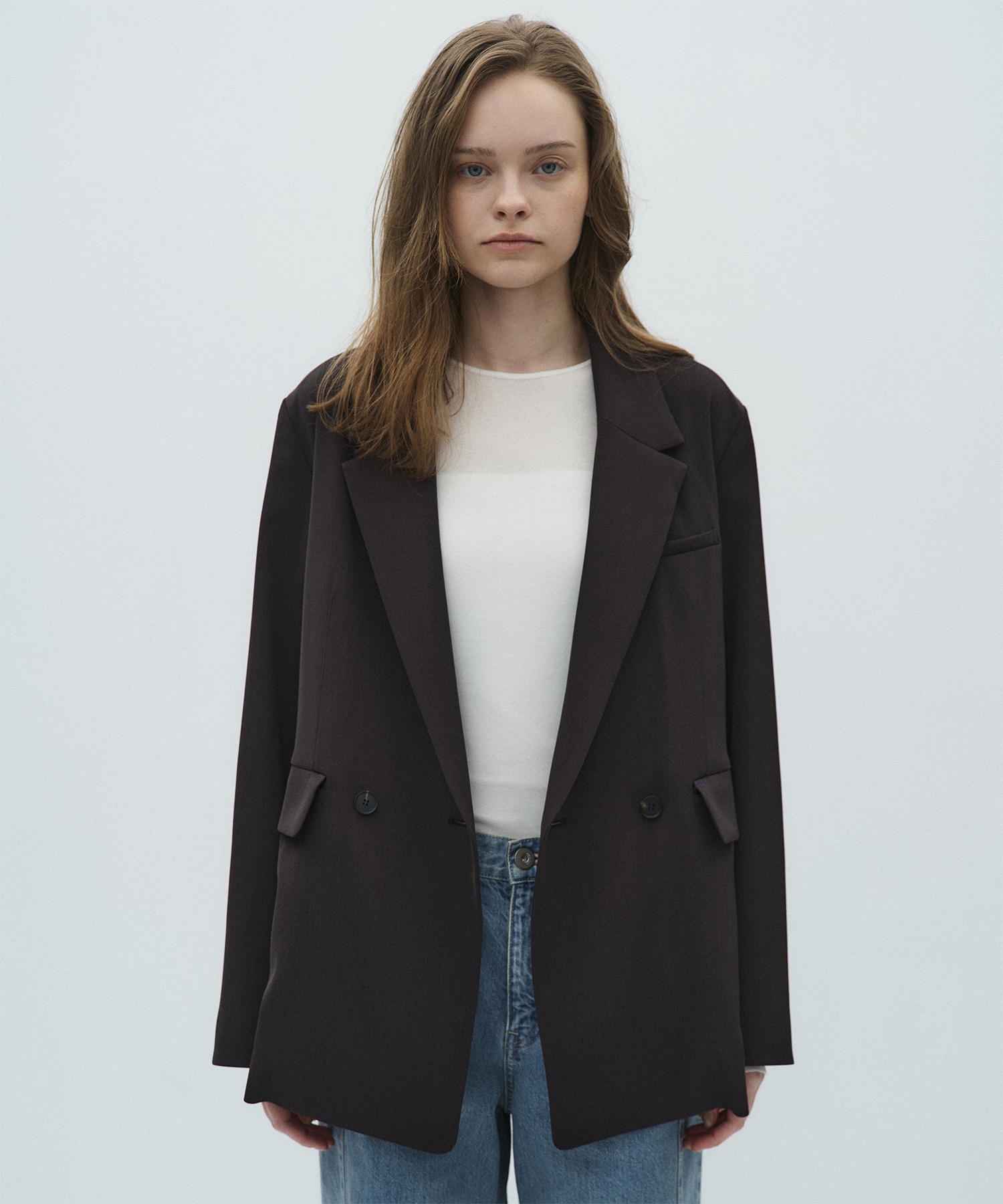 シルキーツイルダブルジャケット