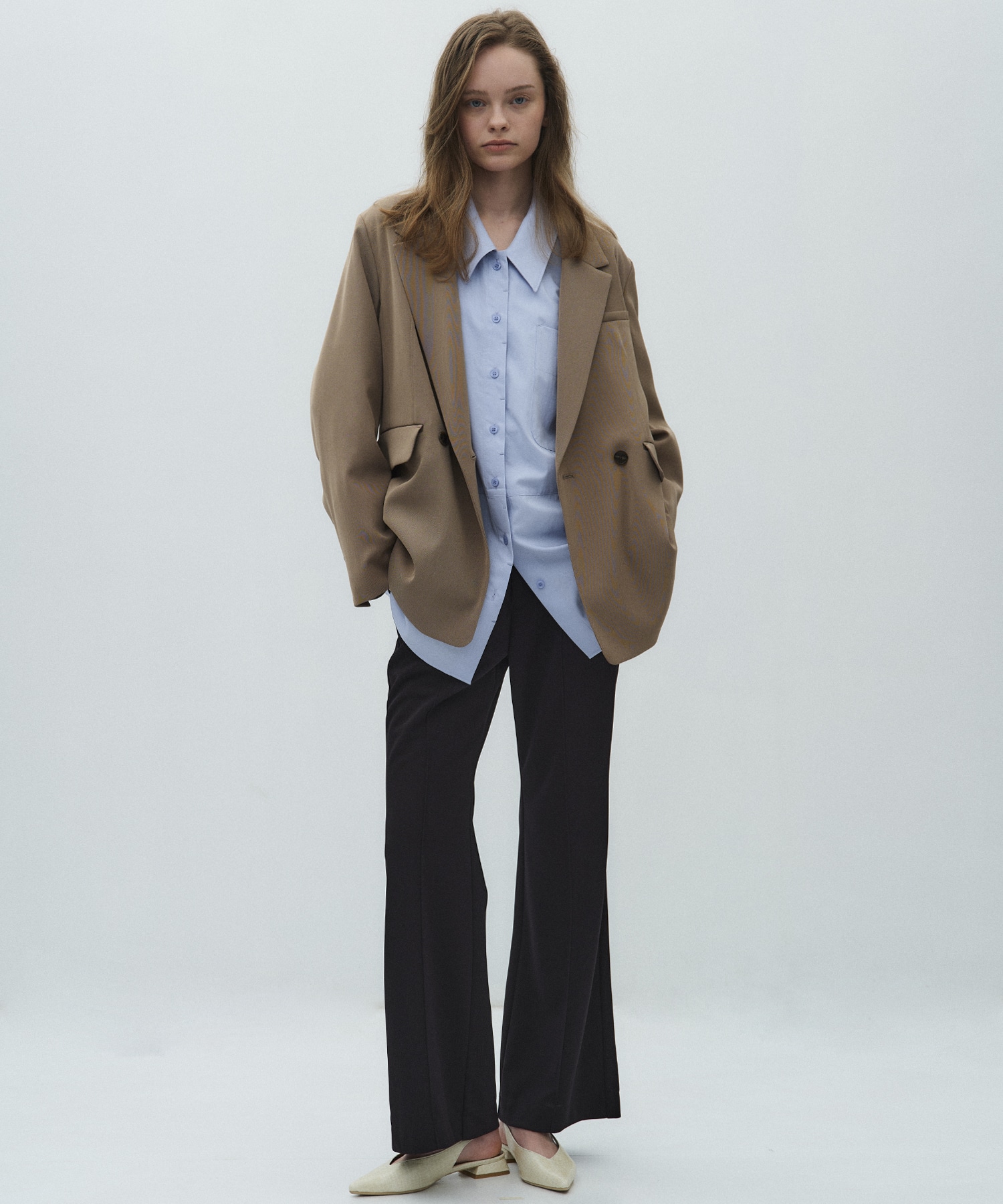 シルキーツイルダブルジャケット