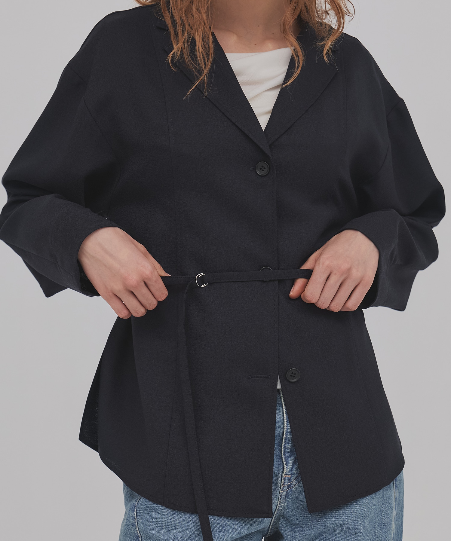 ウールジョーゼットジャケット