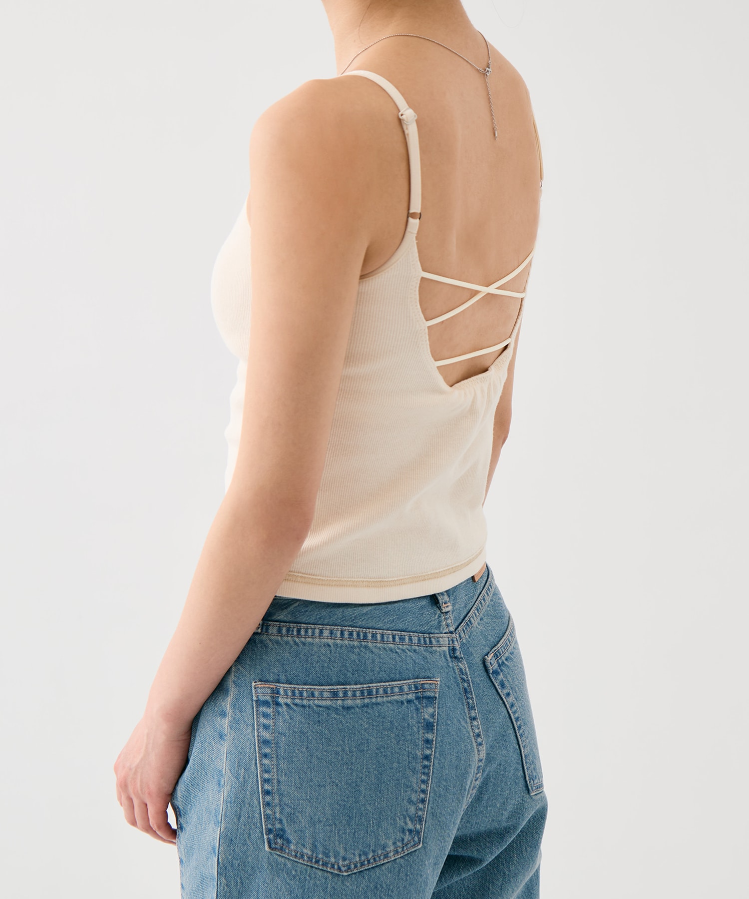 コットンリブカップインキャミ