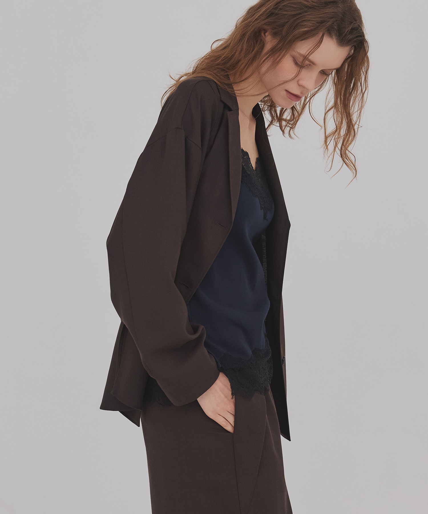 レーストリムキャミソール