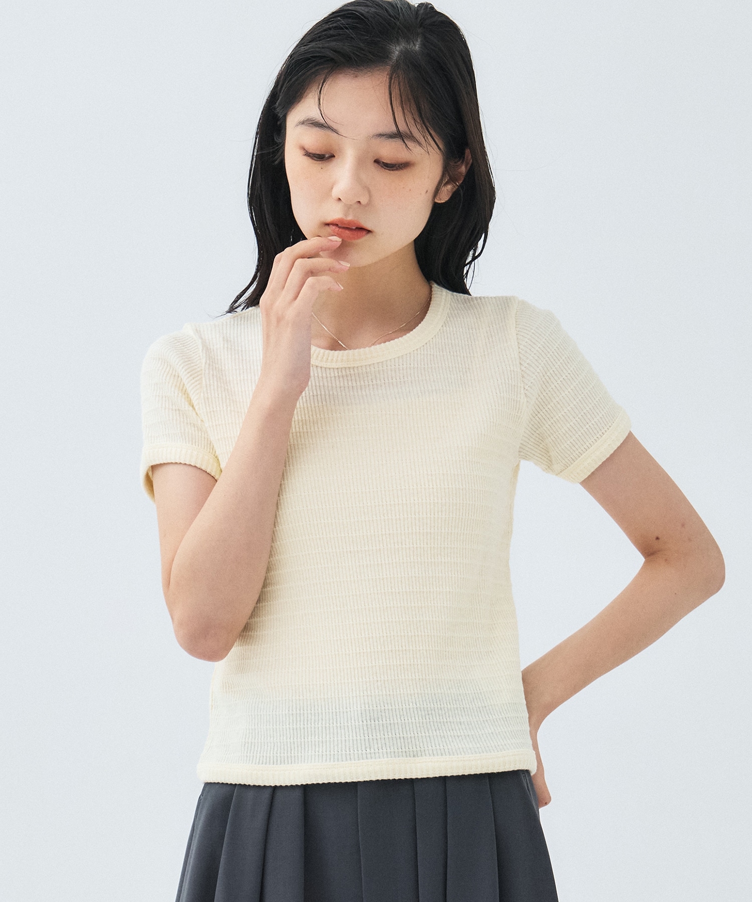 フレットタックリブTEE