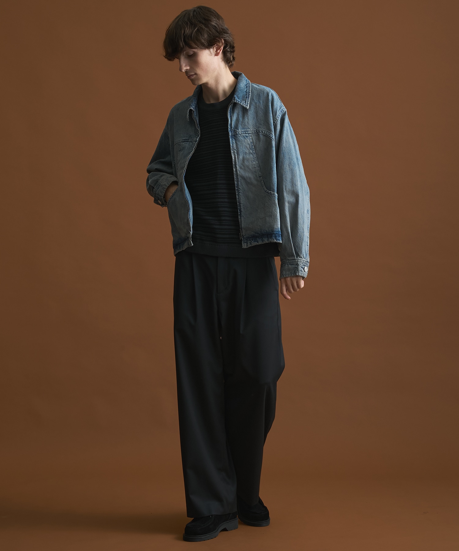 PUBLIC DENIM BLEACH BLOUSON