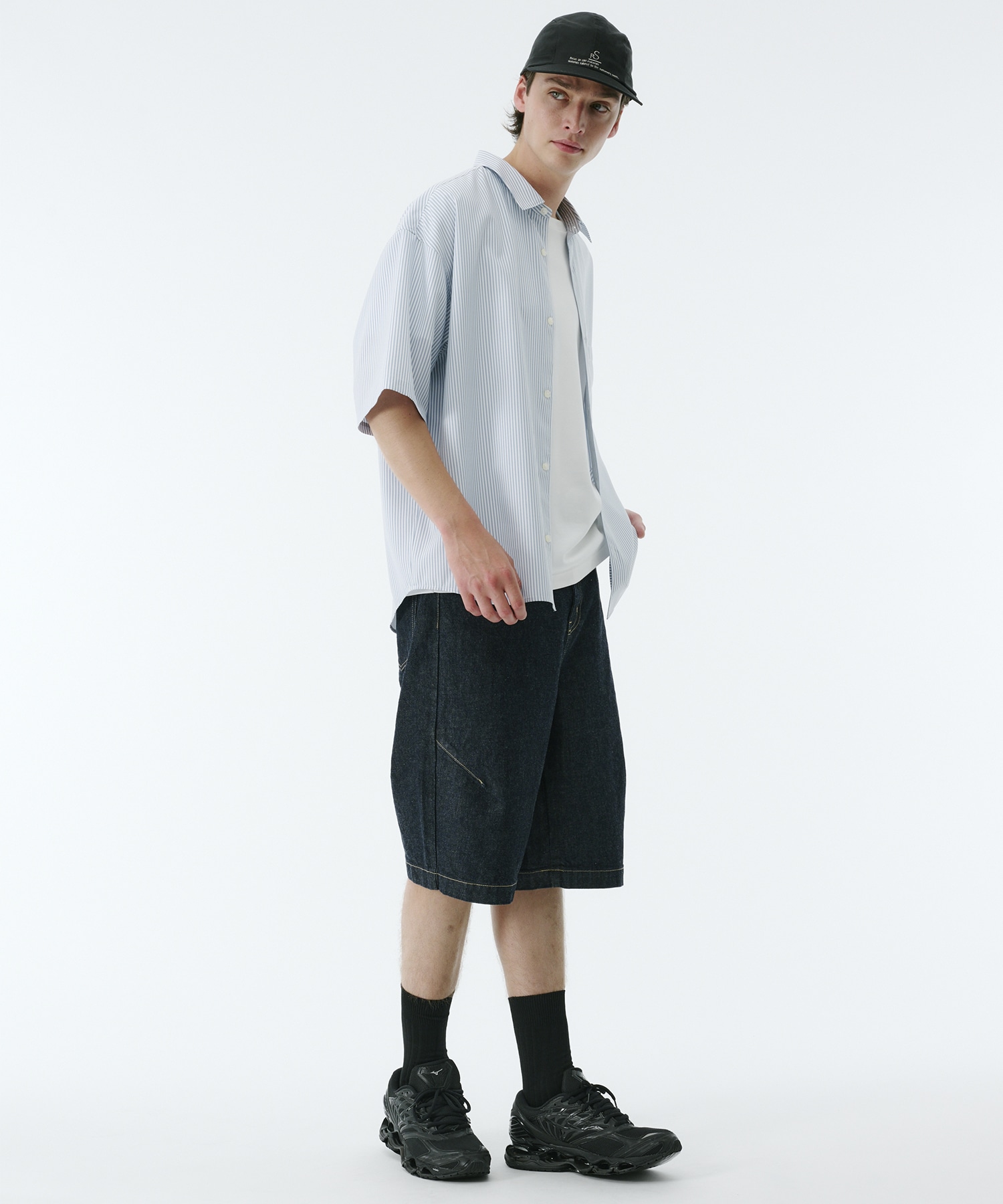 PUBLIC DENIM バギーデニムショートパンツ