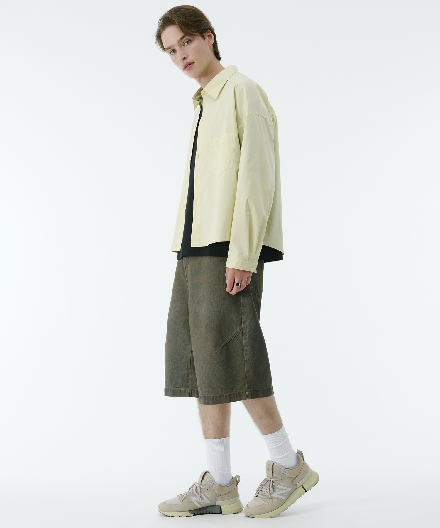 PUBLIC DENIM バギーデニムショートパンツ