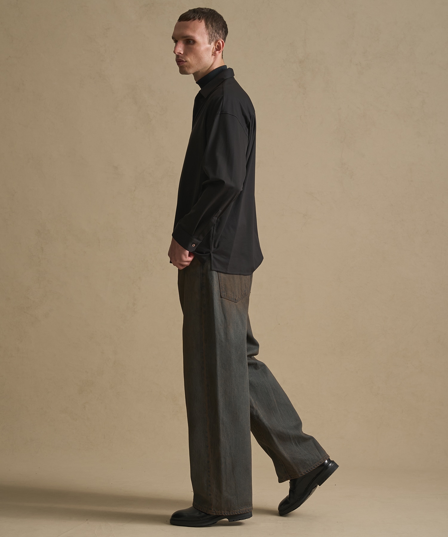 46Gストレッチスキッパーシャツ