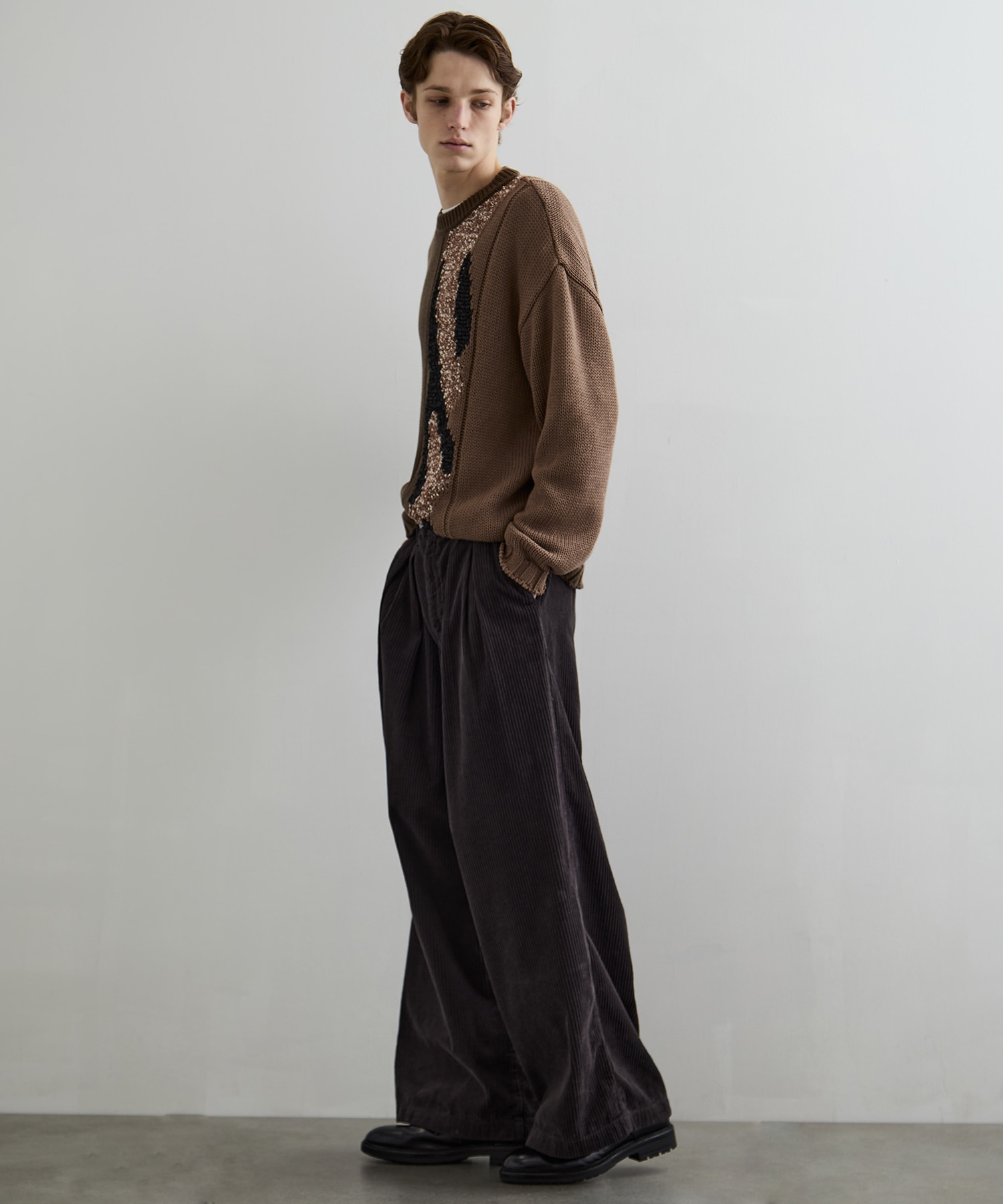 ミックスヤーンアートニット