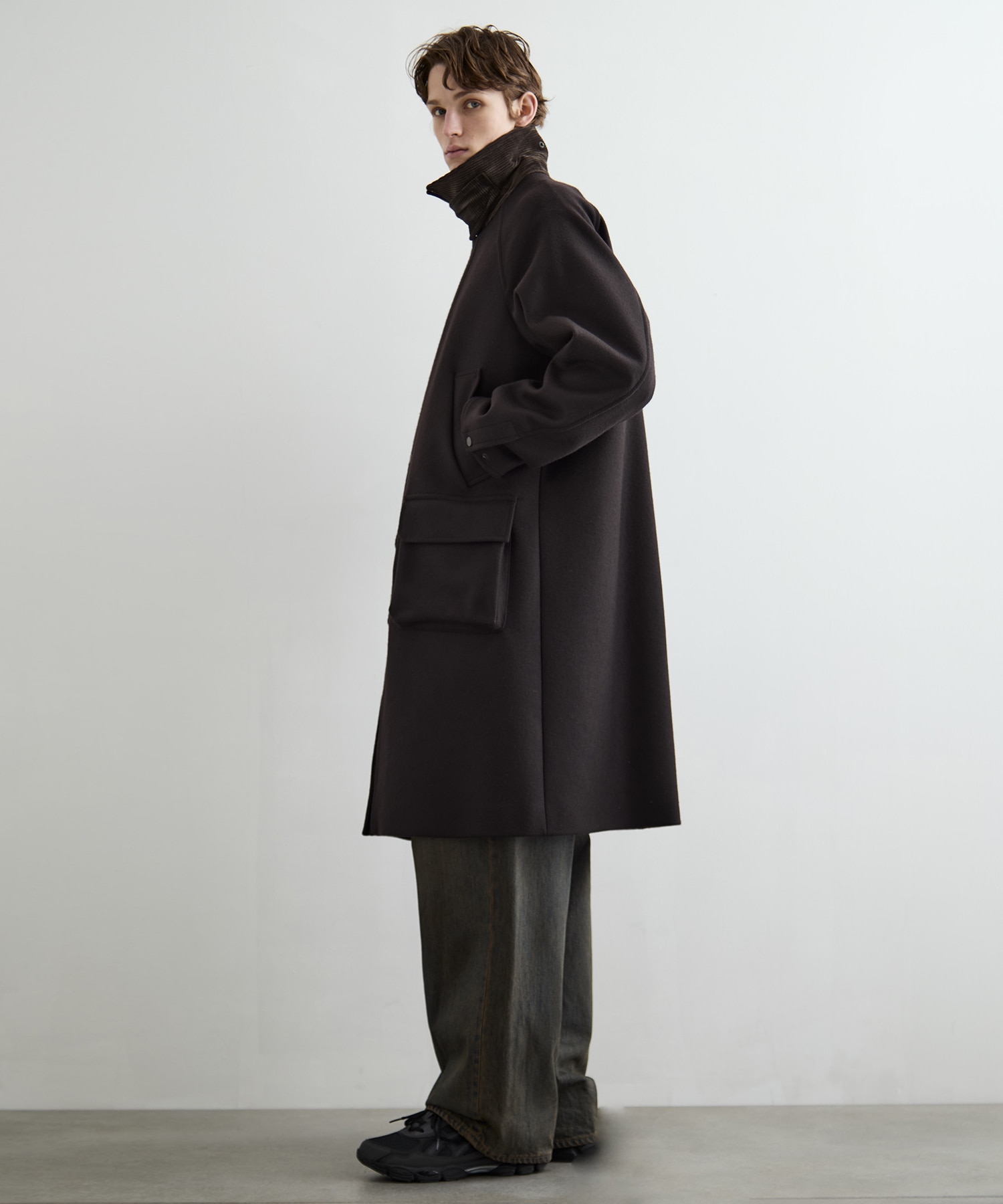 〈残りわずか〉S140メルトンハンティングコート