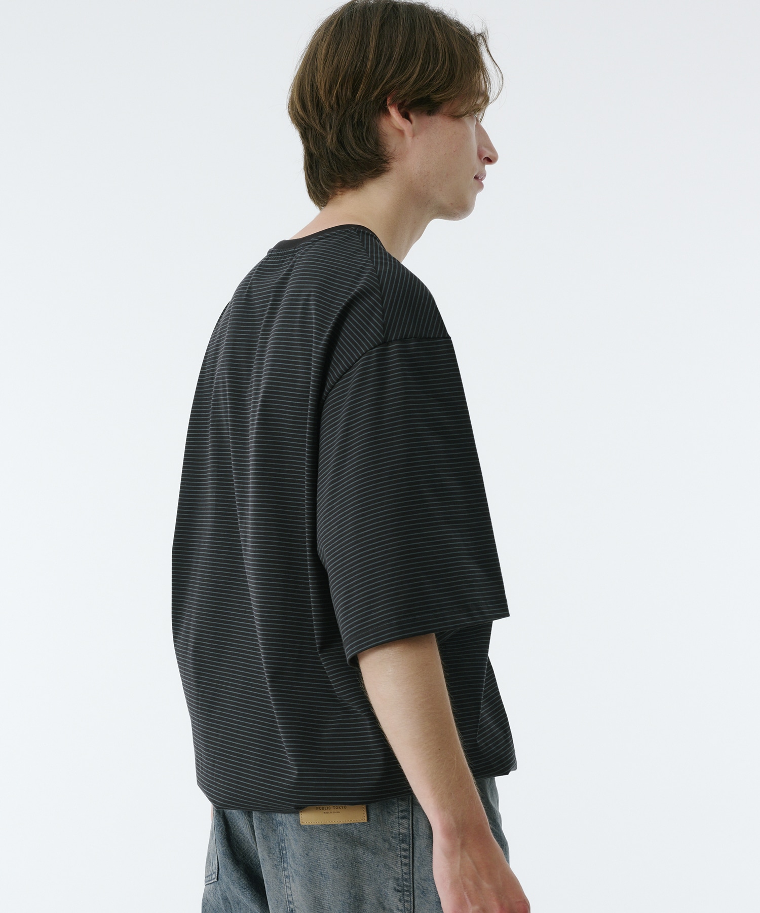 ビューティーコットンコードボーダーTEE