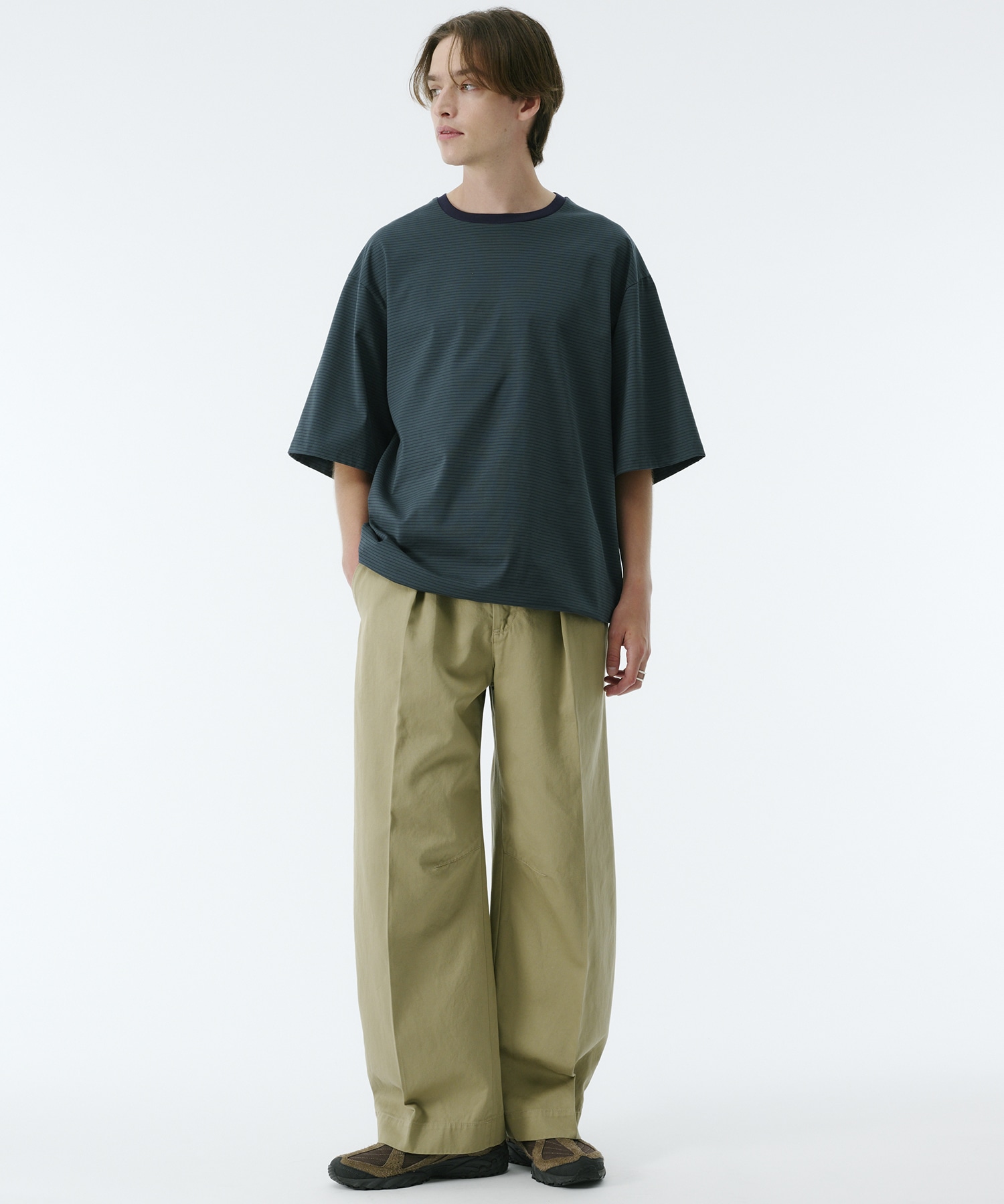 ビューティーコットンコードボーダーTEE