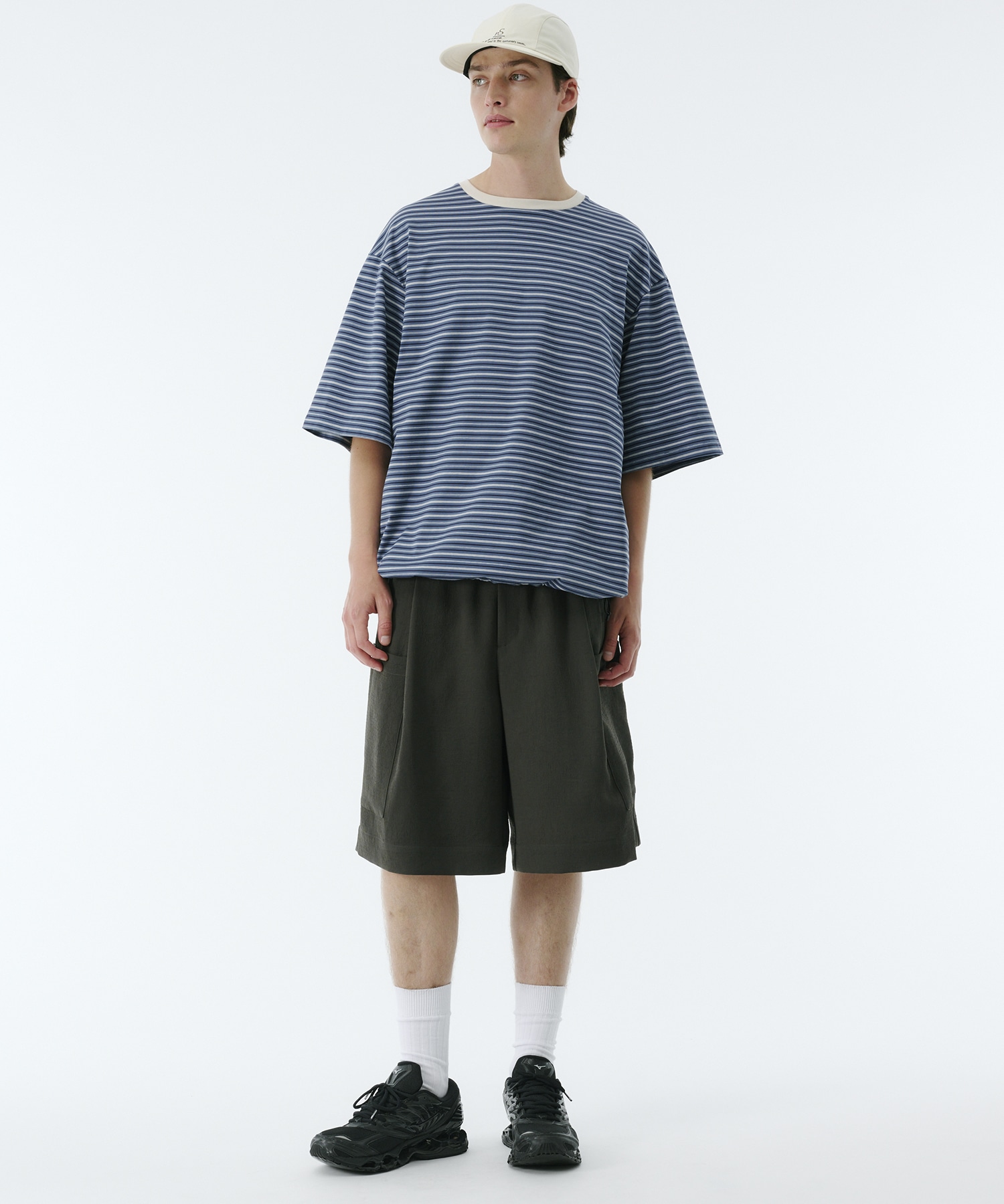 ビューティーコットンコードボーダーTEE