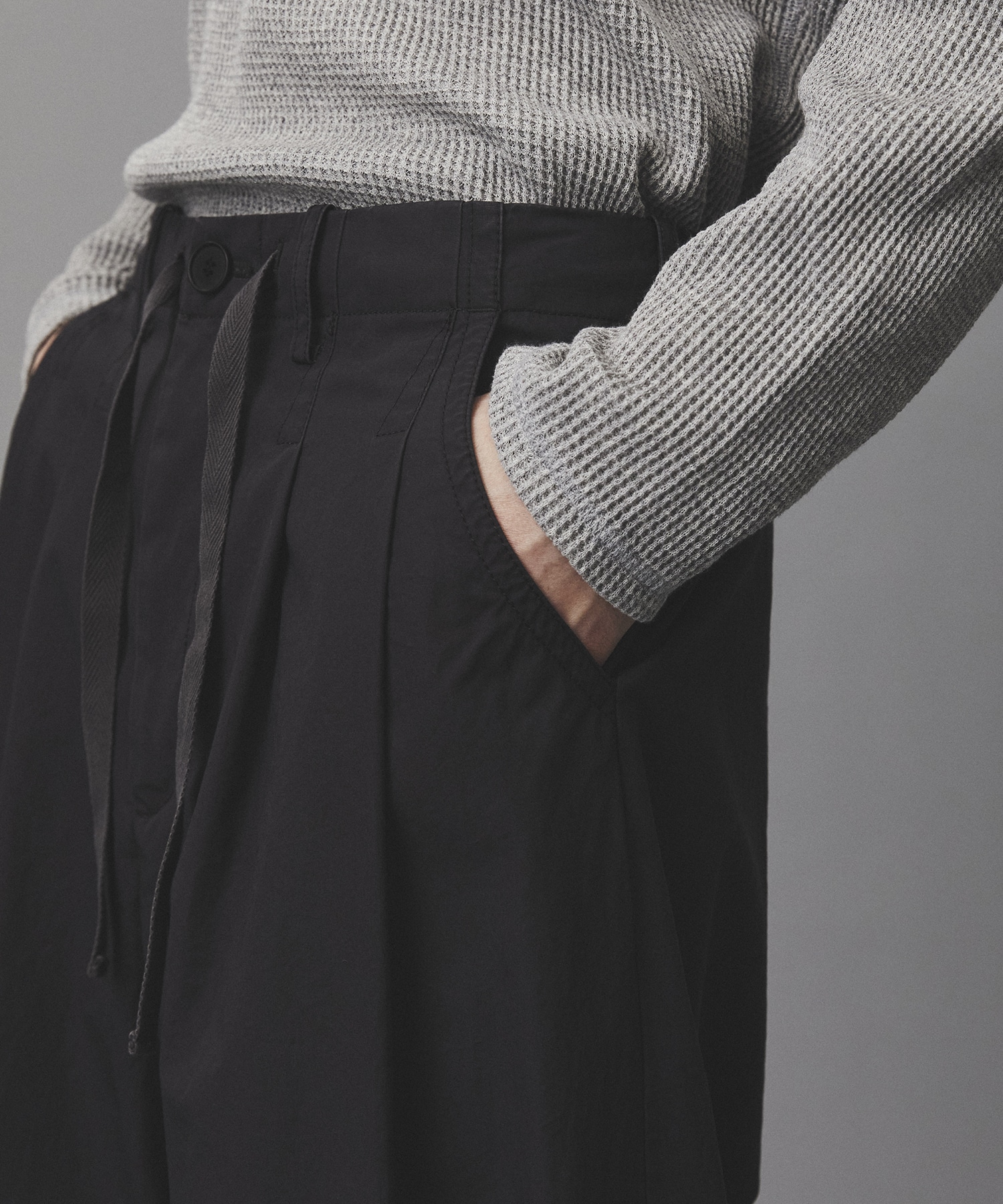 リッチコットンウォッシュドパンツ