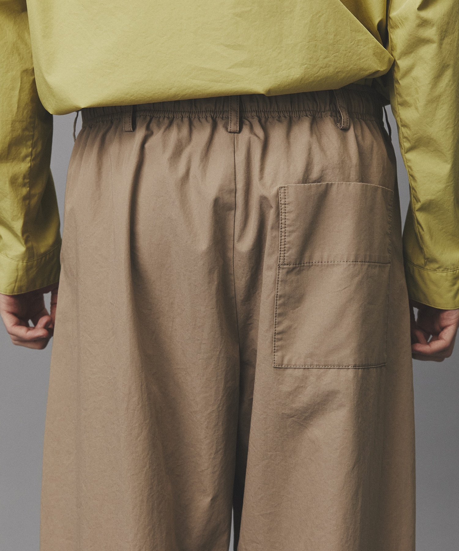 リッチコットンウォッシュドパンツ