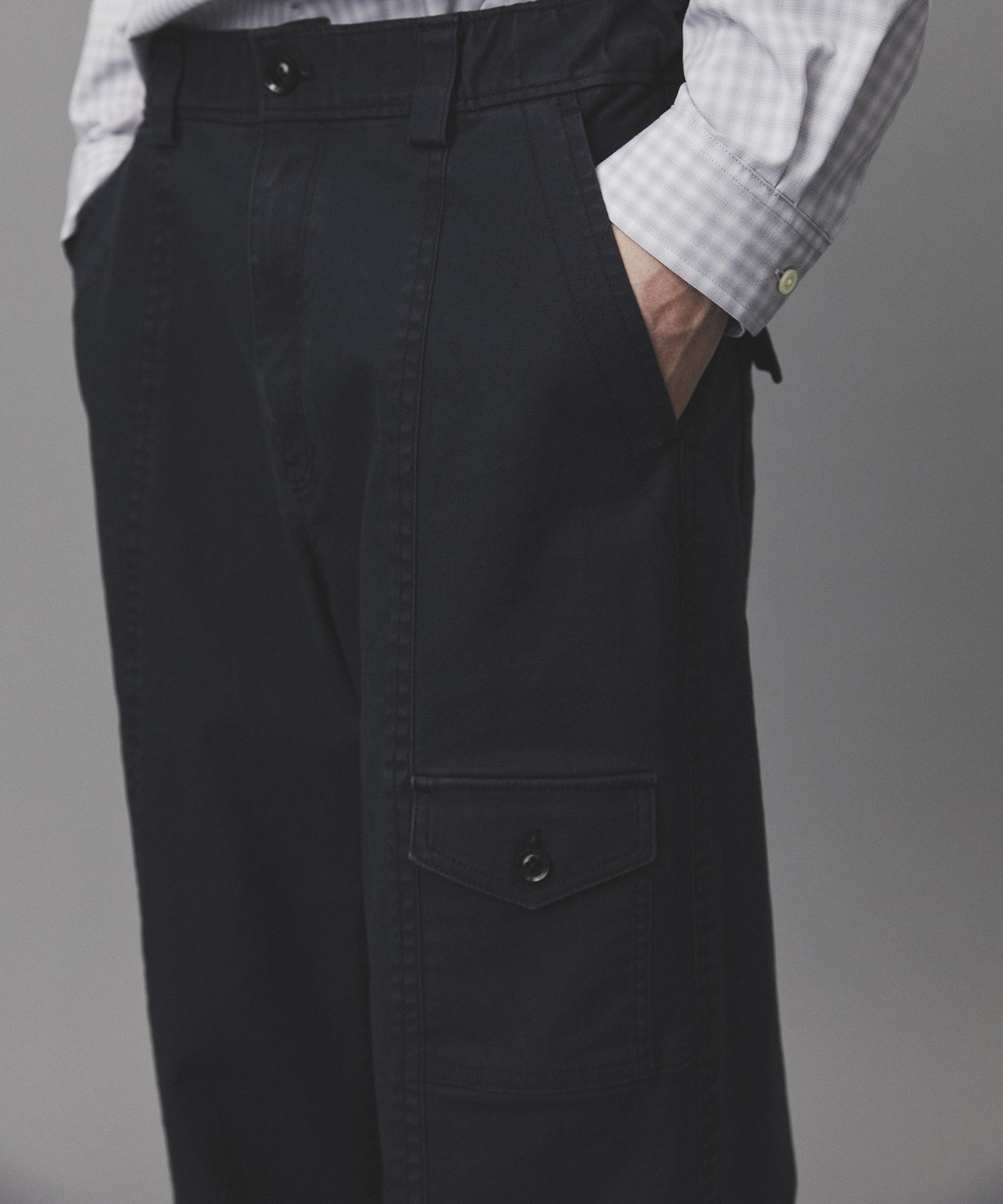 コットンサージベイカーパンツ