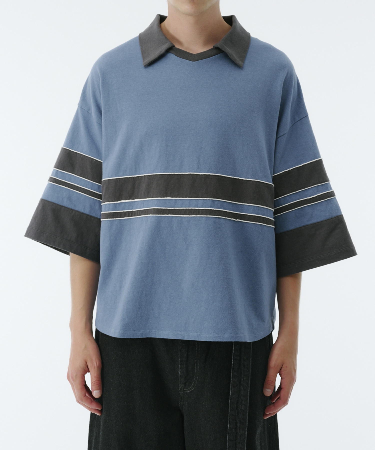 リラックスボーダーポロTEE