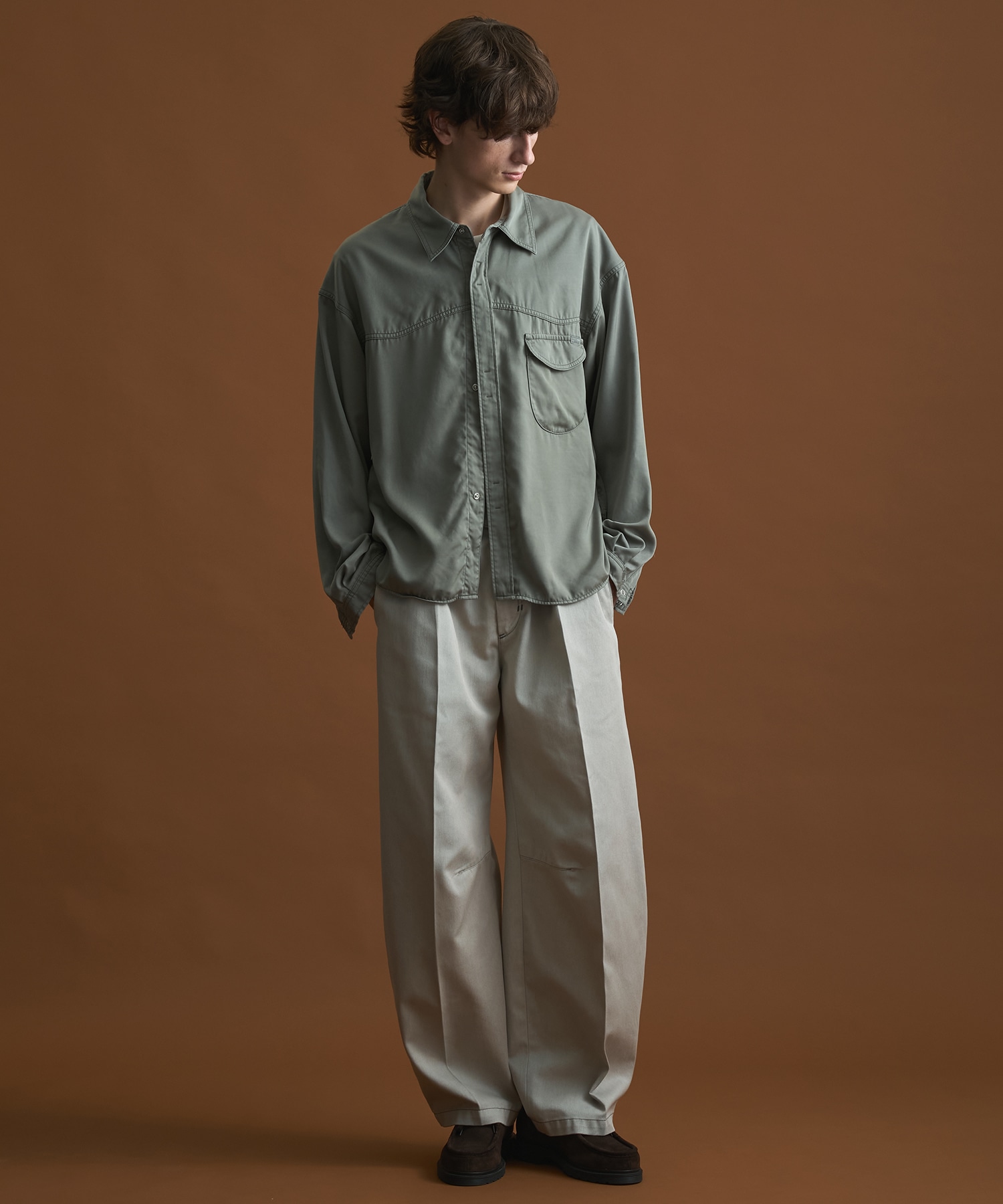 SHIOTA BASIC ウエスタンキュプラシャツ