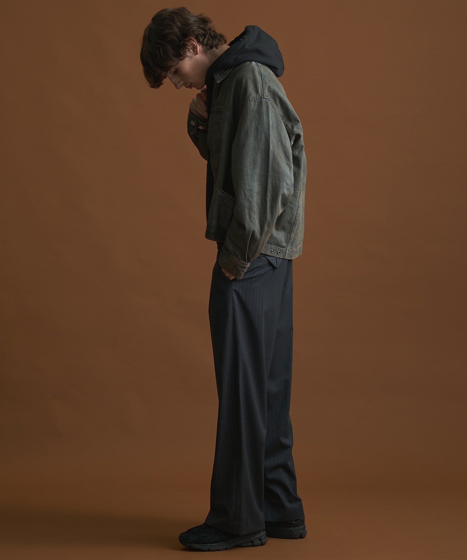 PUBLIC DENIM BLEACH BLOUSON