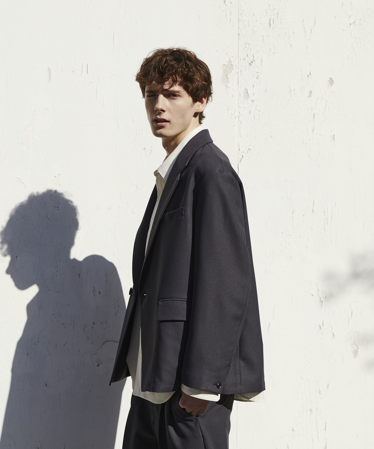 GRツイル リラックスジャケット(1 GREY): : メンズ｜PUBLIC TOKYO