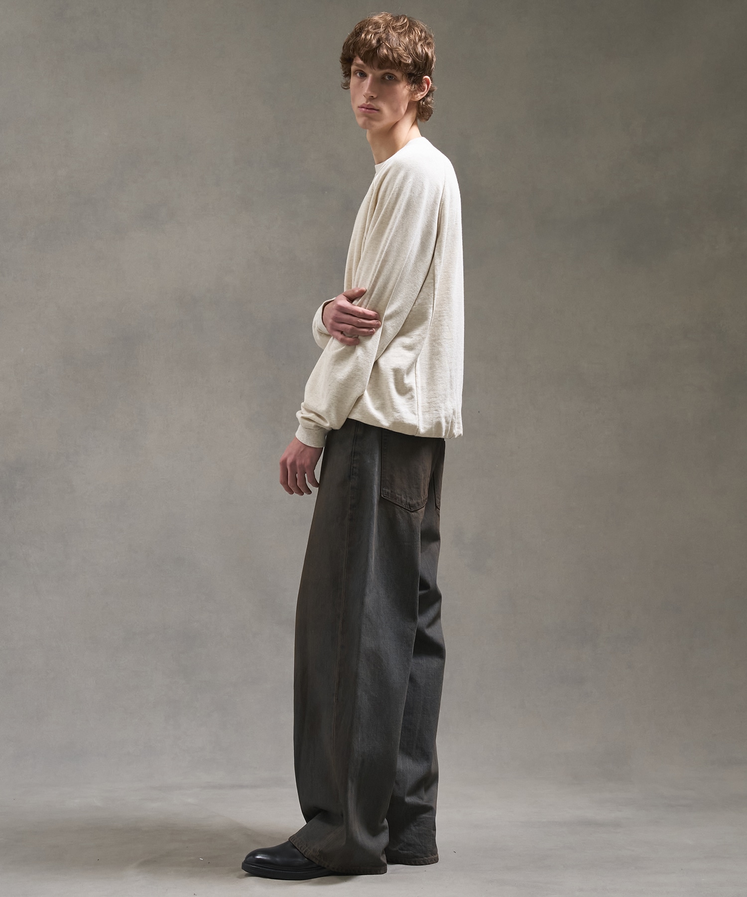 PUBLIC SWEATノンリブソフトスウェット