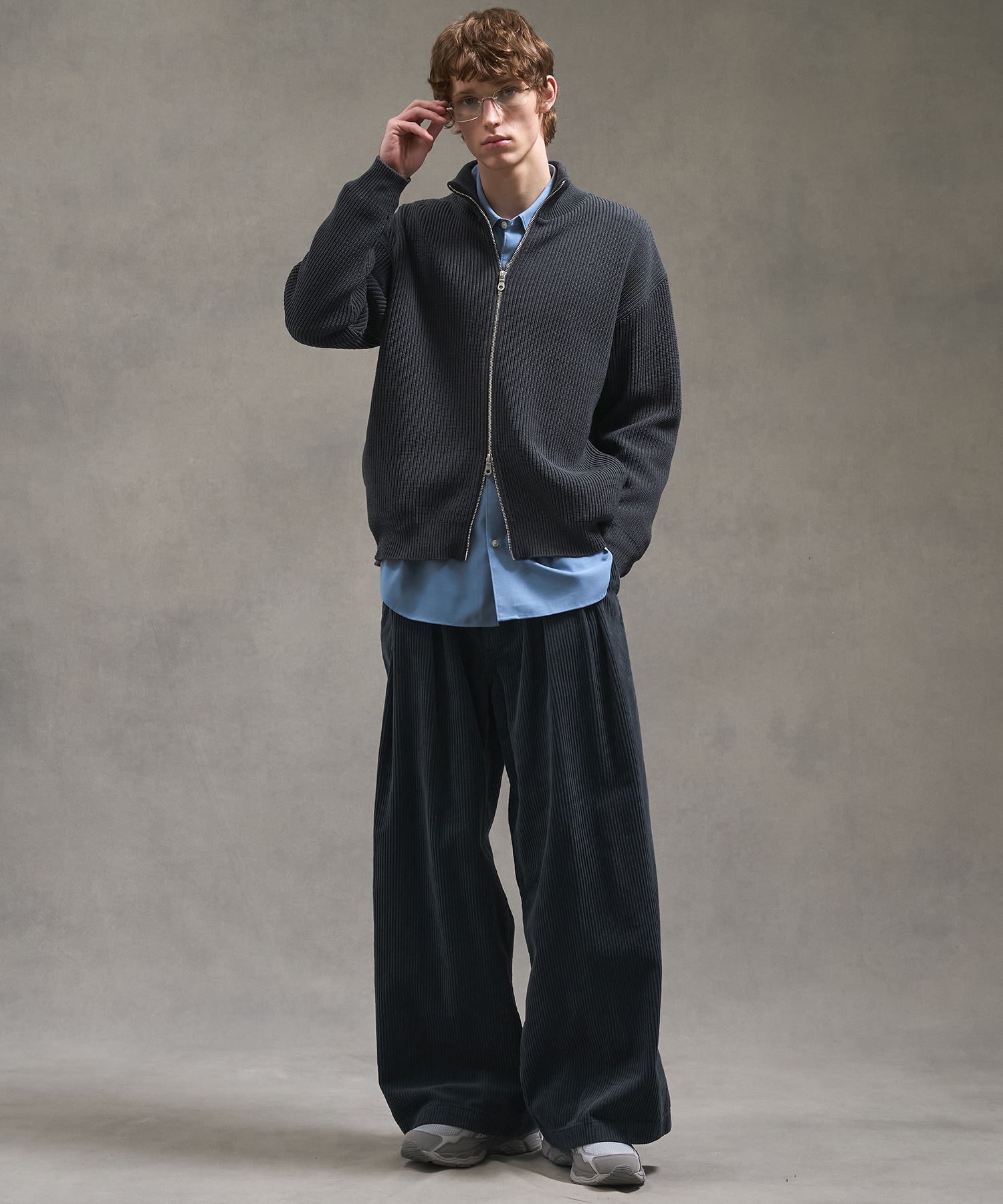 バウンドウールライトドライバーズニット