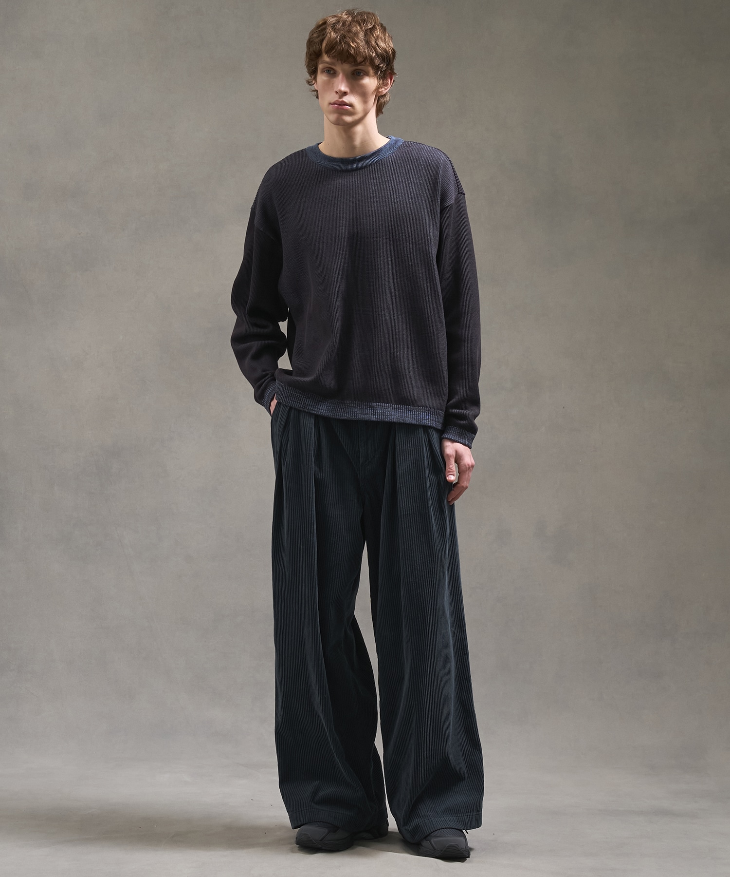 ガーメントダイコーデュロイバギー